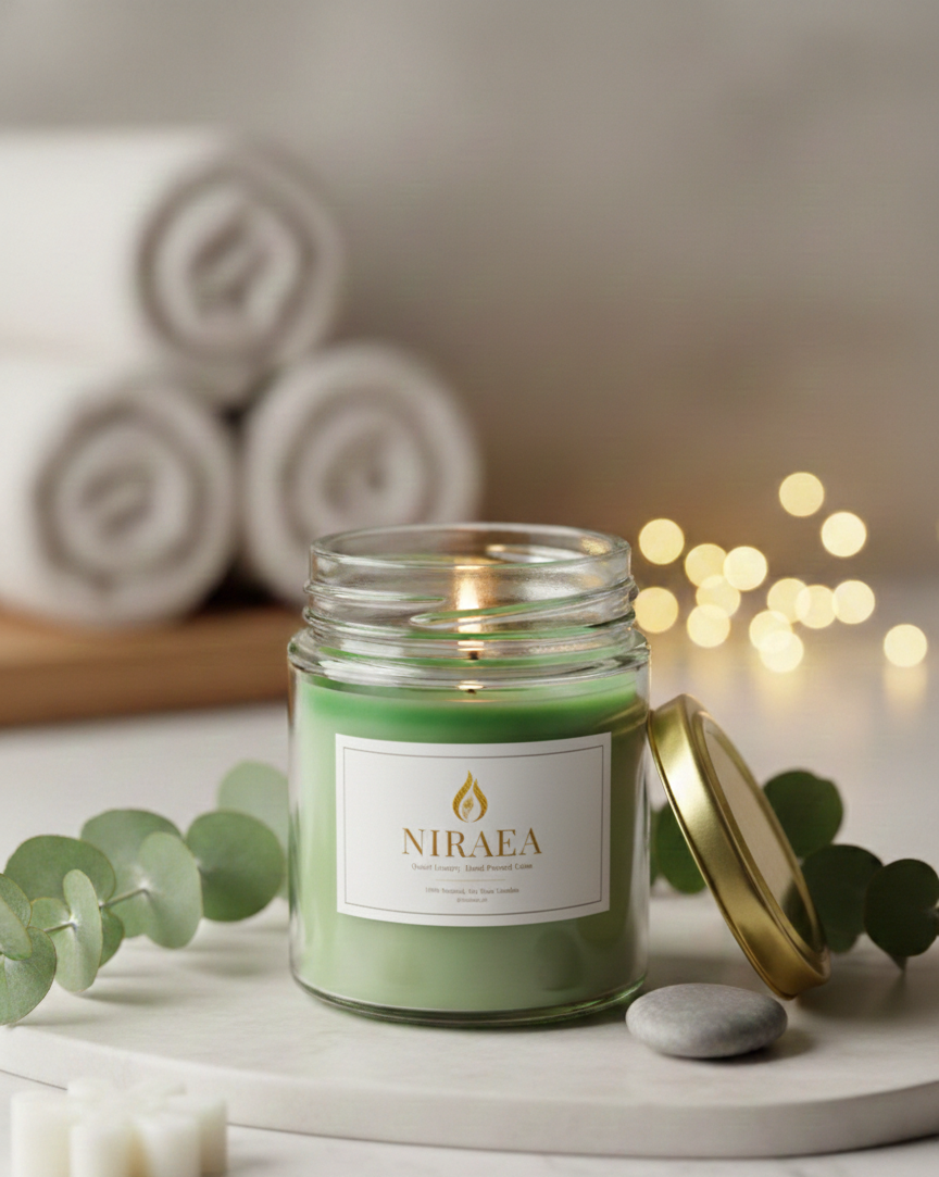 Niraea Eucalyptus Destress Scented Candle