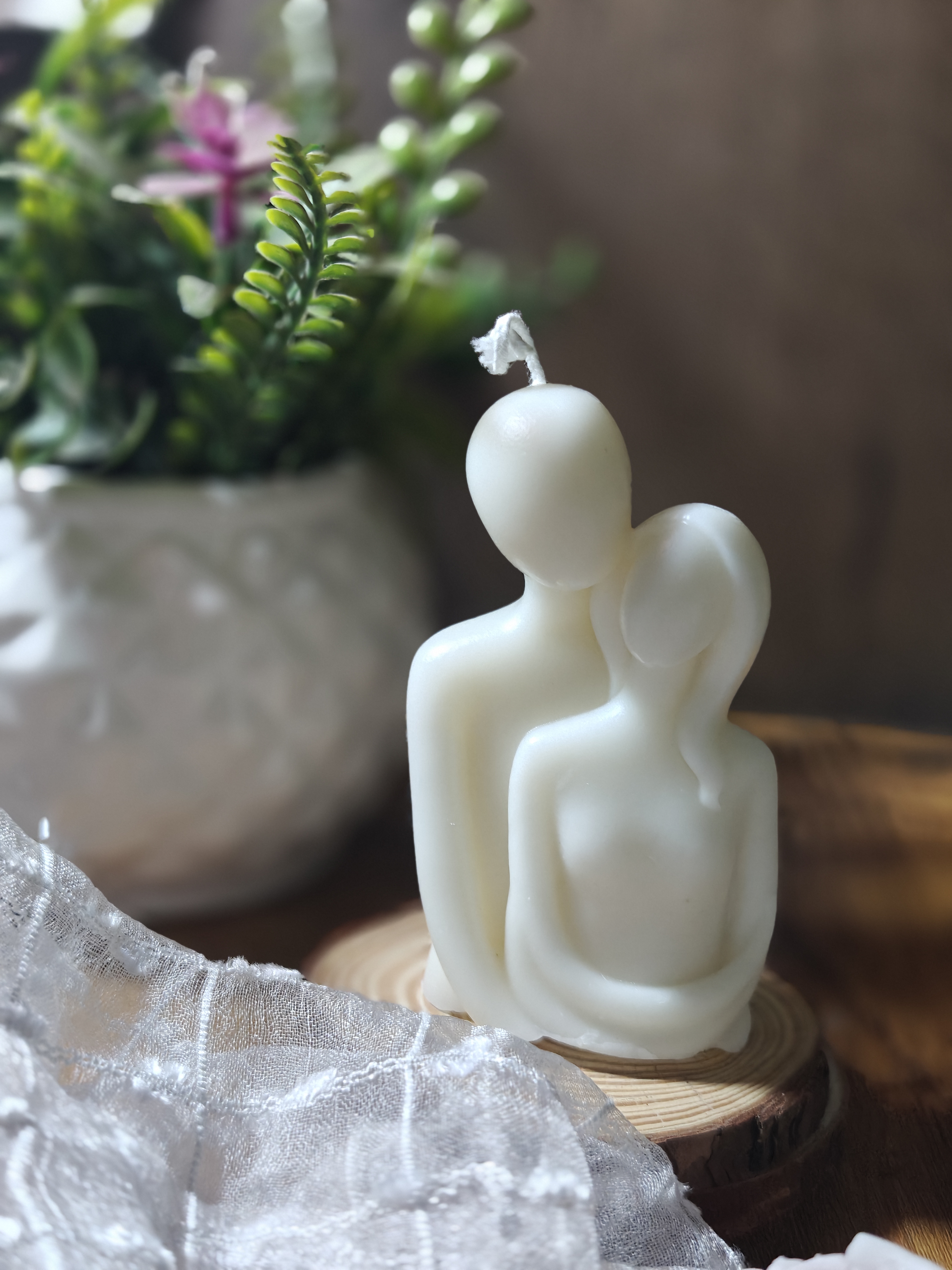 Love Couple Figurine Scented Candle Set of 2