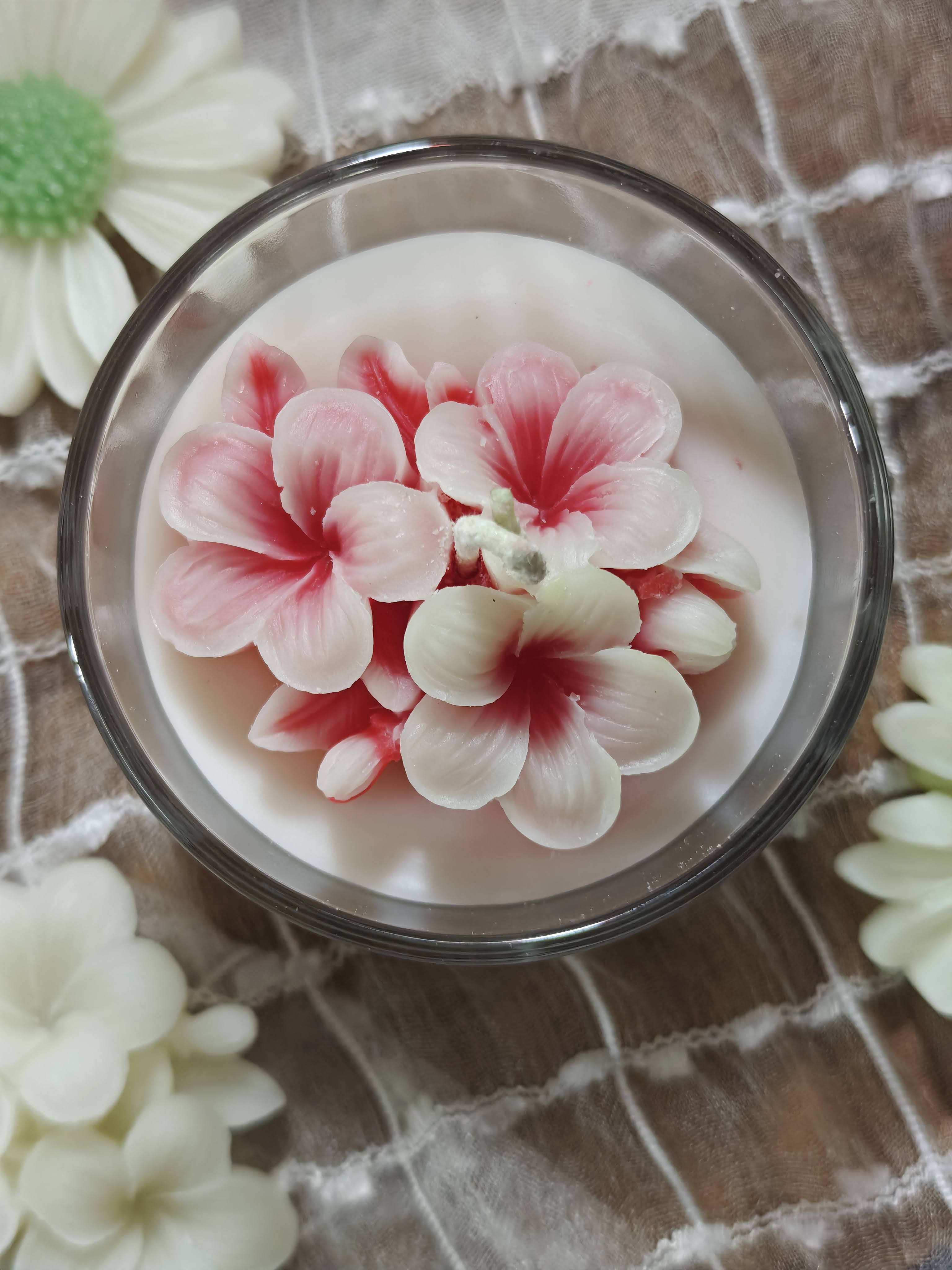 Plumeria Scented Soy Candle - Qty 1 Jar