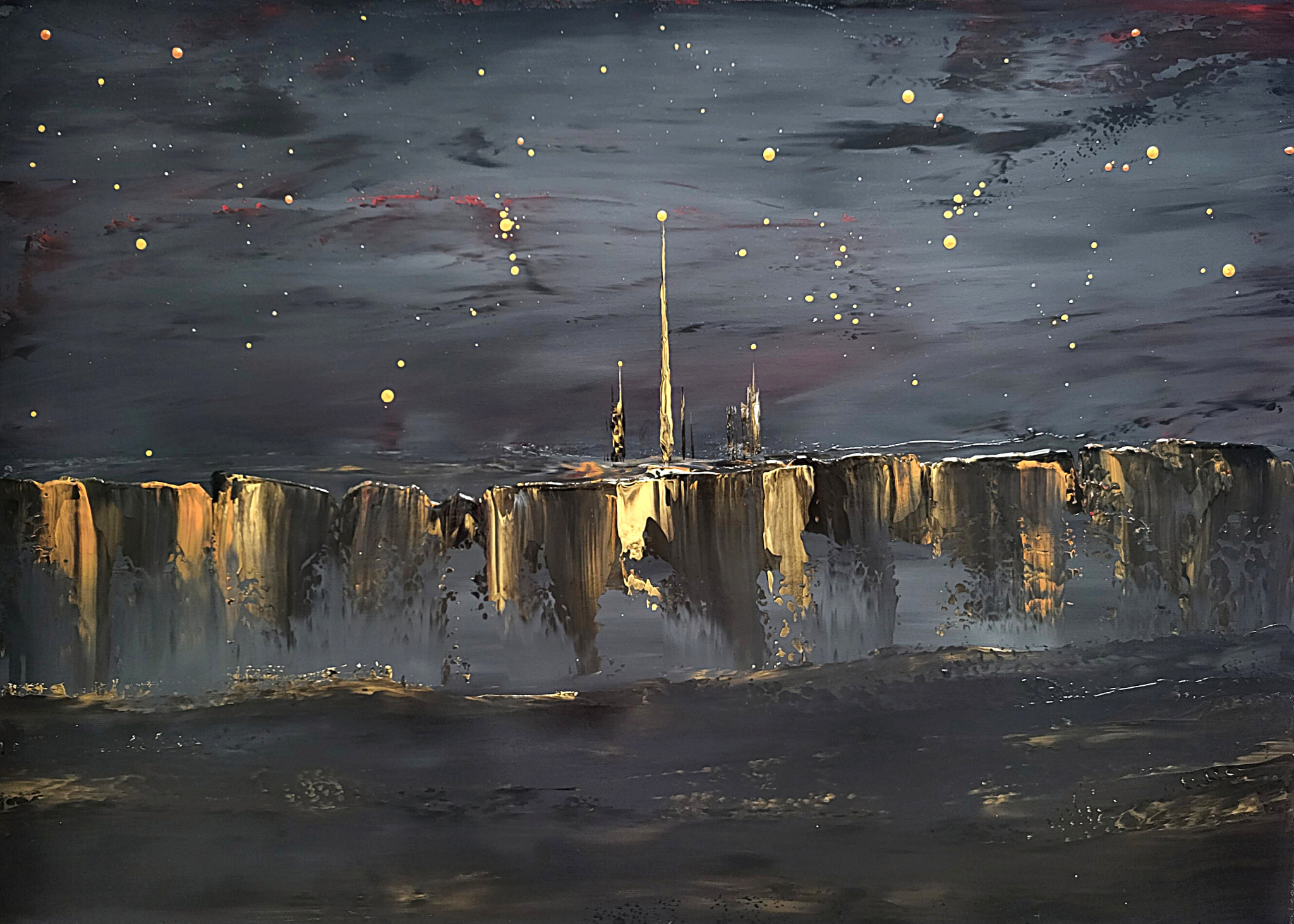 IntraTerre - Suspended night in black satin