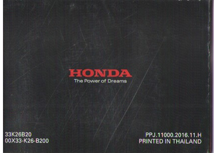 Manuel du Conducteur Honda MSX125A