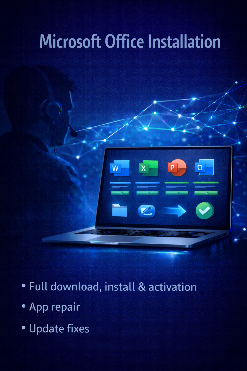 Microsoft Office Installation Assistance for Windows or Mac (Remote Support)