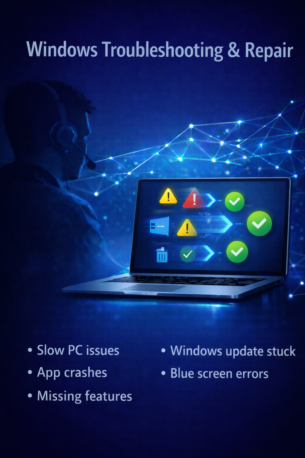 Windows Troubleshooting & Repair (Remote Support)