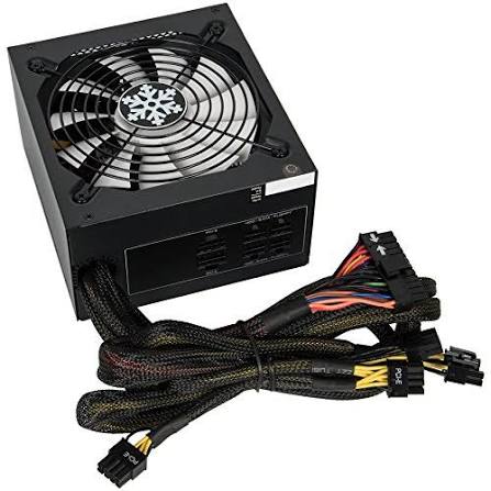 Rosewill Glacier Series 1000W Semi-Modular Gaming Power Supply with Silent Aero-Diversion Fan