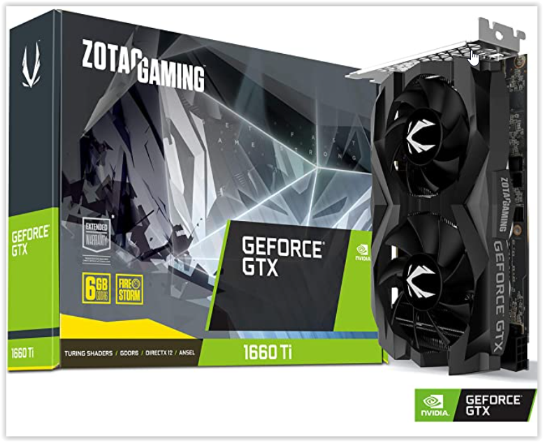 Zotac GeForce GTX 1660 Ti Gaming Dual Fan Graphics Card - 6 GB 