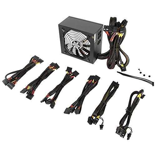 Rosewill Glacier Series 1000W Semi-Modular Gaming Power Supply with Silent Aero-Diversion Fan