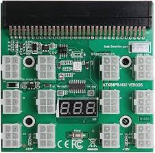 PCI-E 6 Pin Breakout Board 12V for (1200W) GPU Mining Power Supply