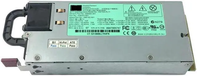 1200W GPU Mining PSU Server Power Supply HSTNS-PL11 490594-001 438203-001 For HP DL580 G6 G7 PCI-E