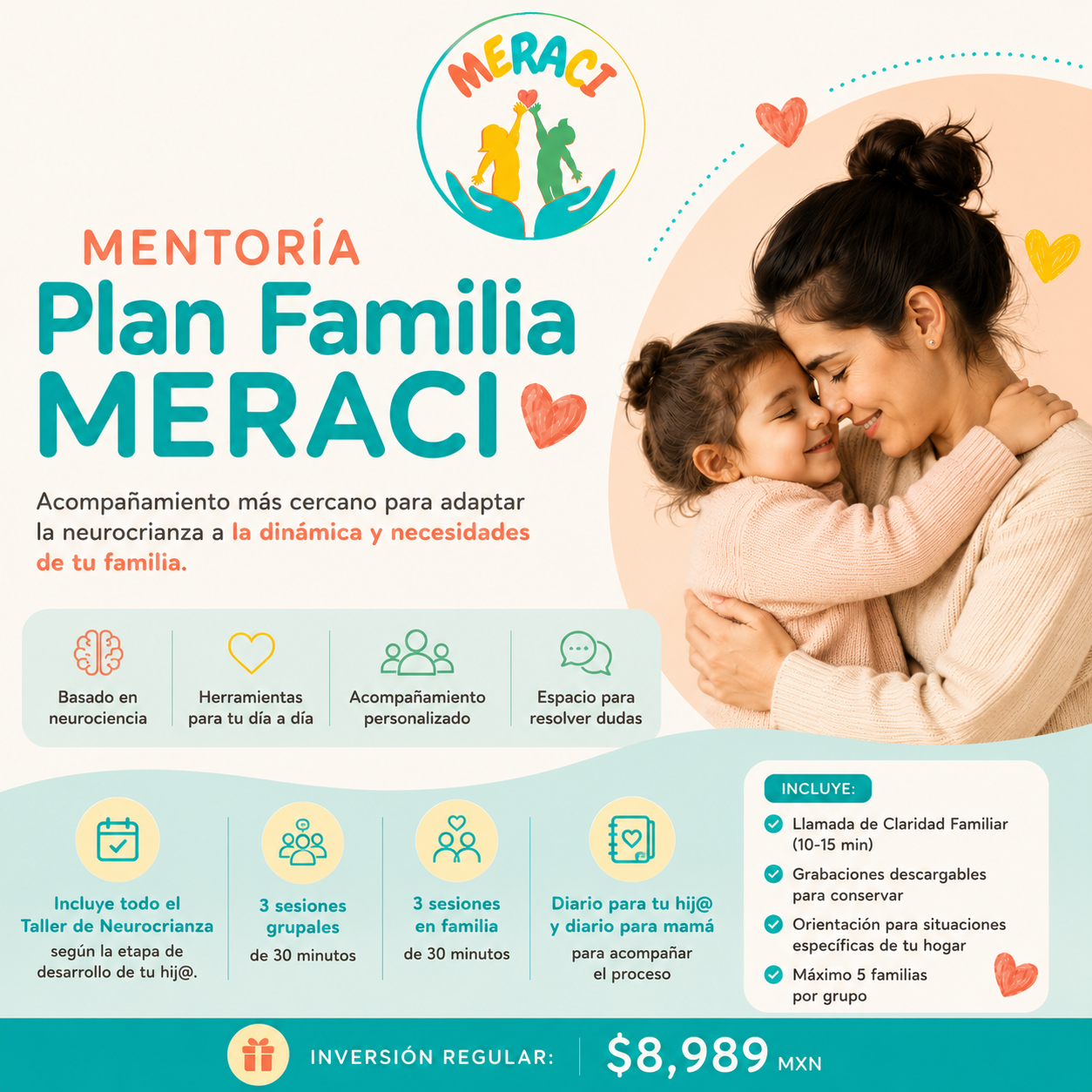 Plan Familia MERACI | Acompañamiento personalizado para familias con niñas y niños de 0 a 9 años