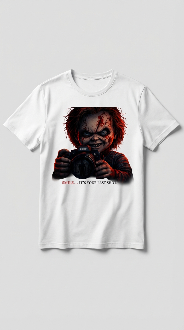 Camiseta “Last Shot” – Edición Horror Photographer