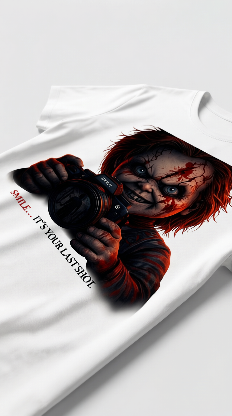 Camiseta “Last Shot” – Edición Horror Photographer