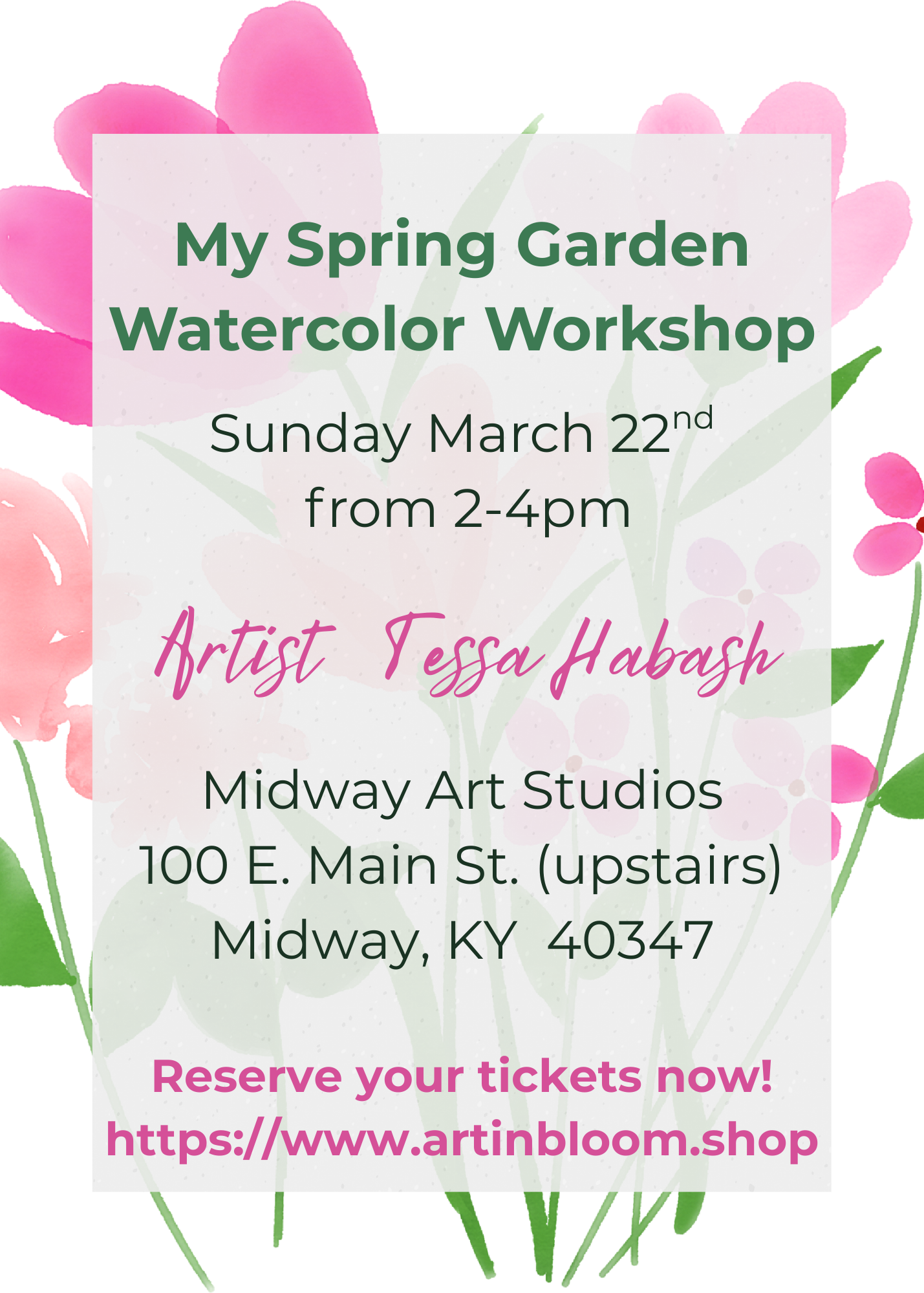 "My Spring Garden" Watercolor Workshop
