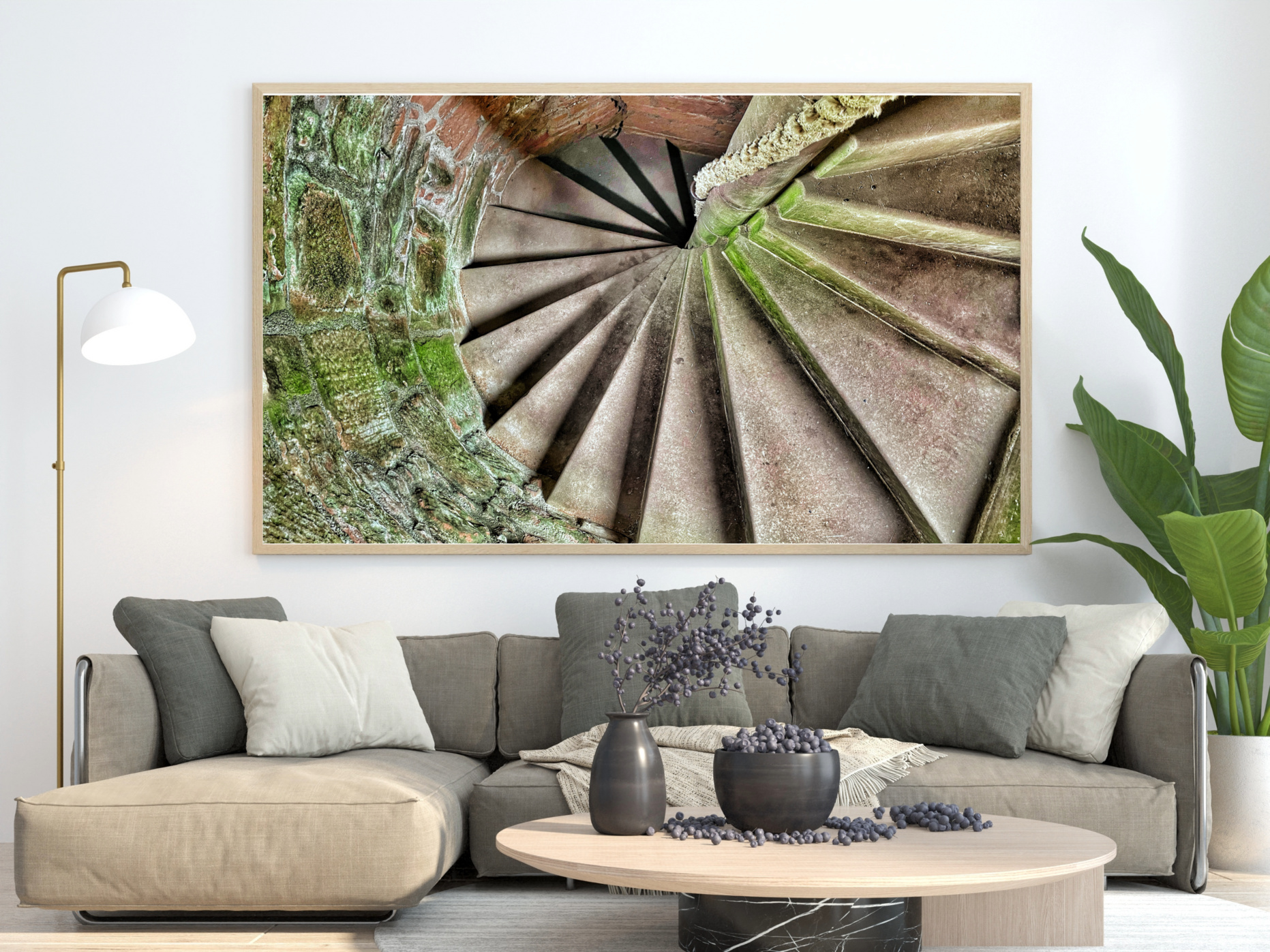 Ancient Spiral Stone Stairs 