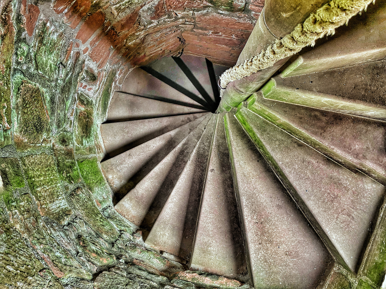 Ancient Spiral Stone Stairs 
