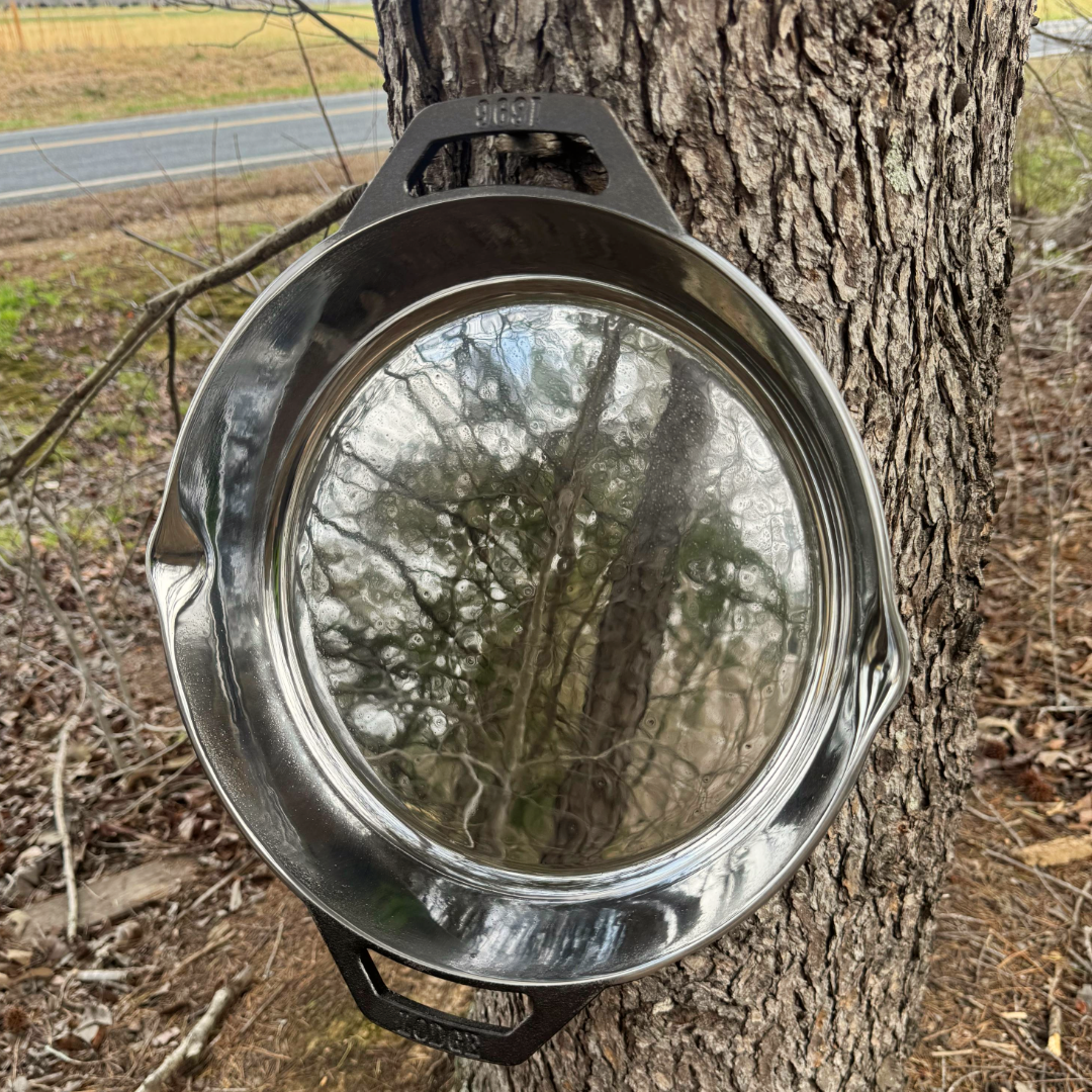Lodge 10.25" & 12" Dual Handle Polished Cast Iron Skillet