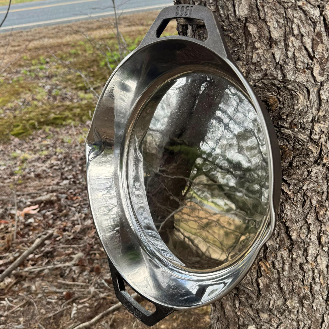 Lodge 10.25" & 12" Dual Handle Polished Cast Iron Skillet