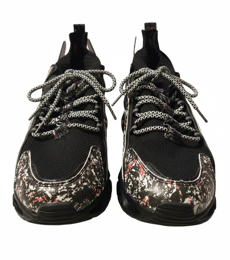 Gerricko Mid Black Slashers Fashion Sneaker Mens Size 10.5