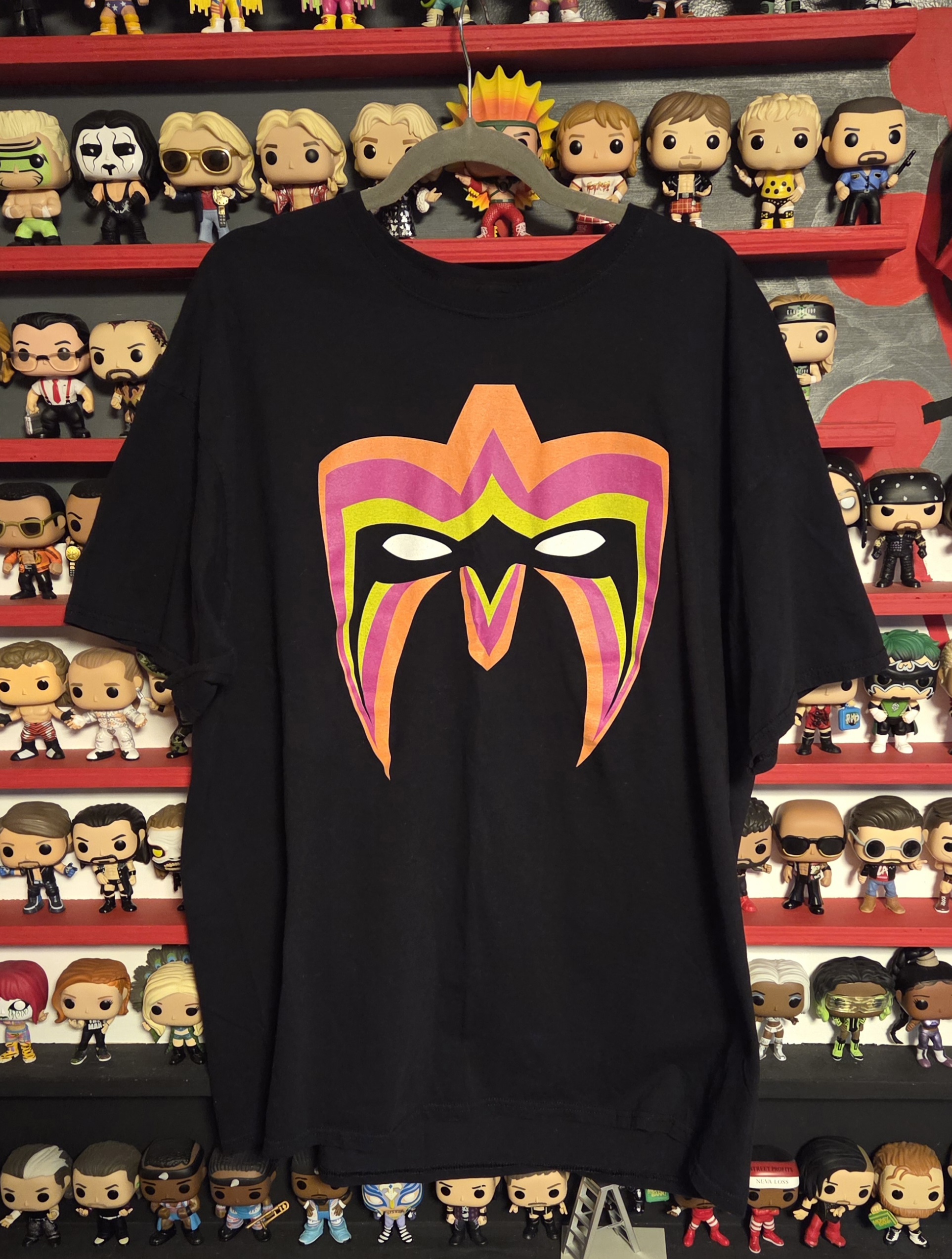 WWF/WWE Ultimate Warrior Retro Vintage Style Mens 2XL Wrestling T-Shirt