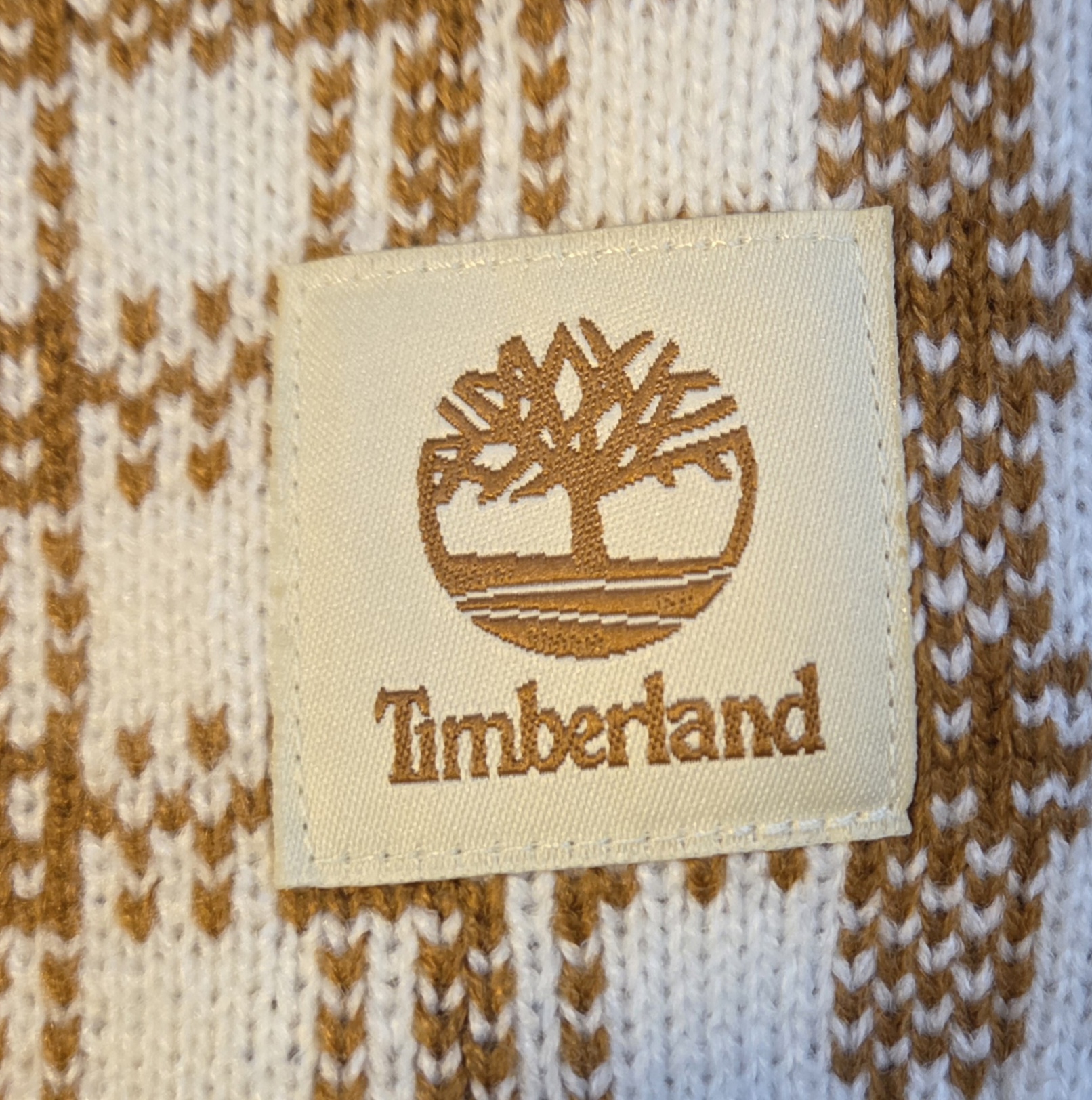 Timberland Women’s Scarf Buffalo Plaid Beige FabFitFun 2023 - Brand New W/ Tags