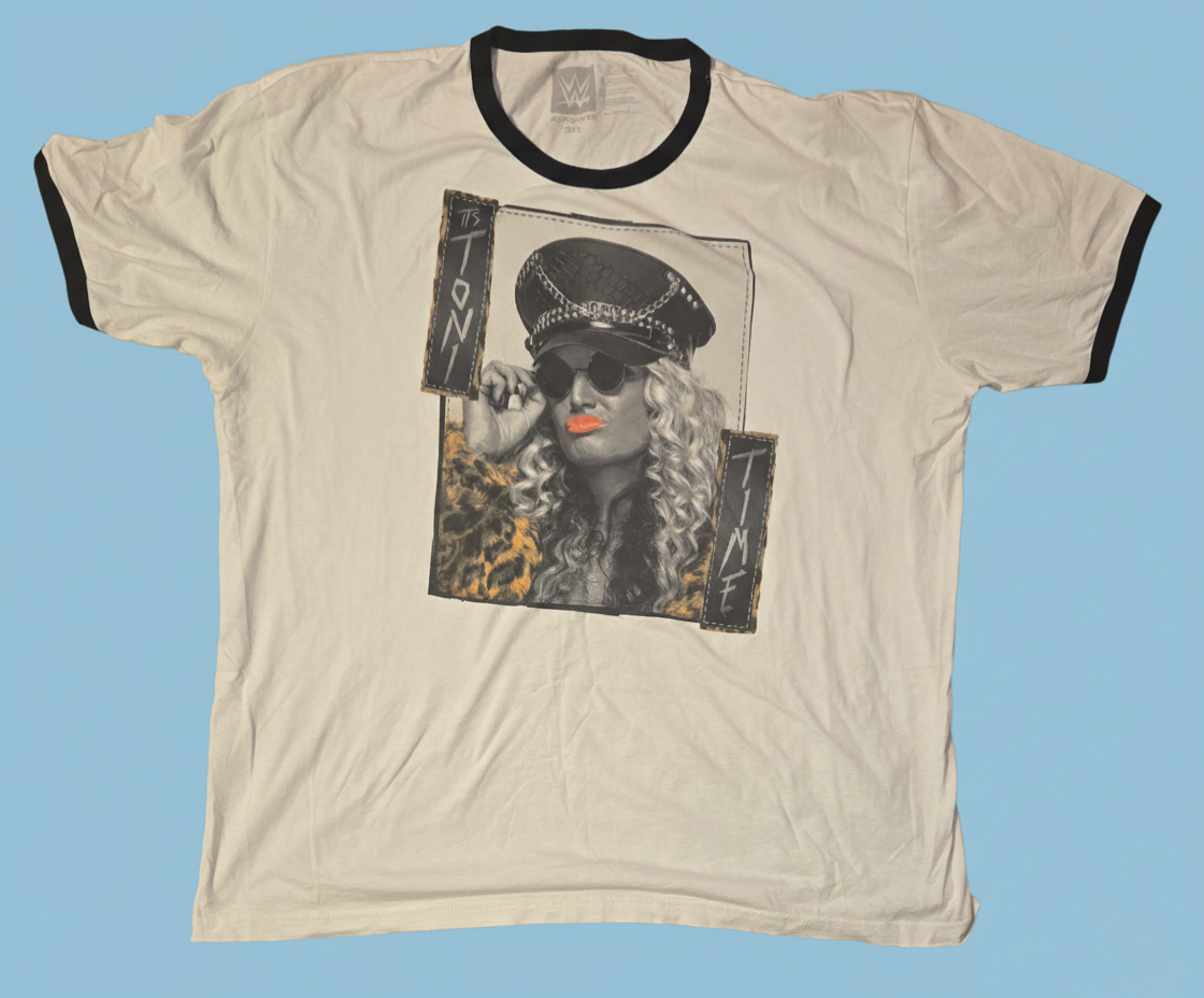 Officially Licensed WWE Toni Storm Mens 3X Ringer T-Shirt