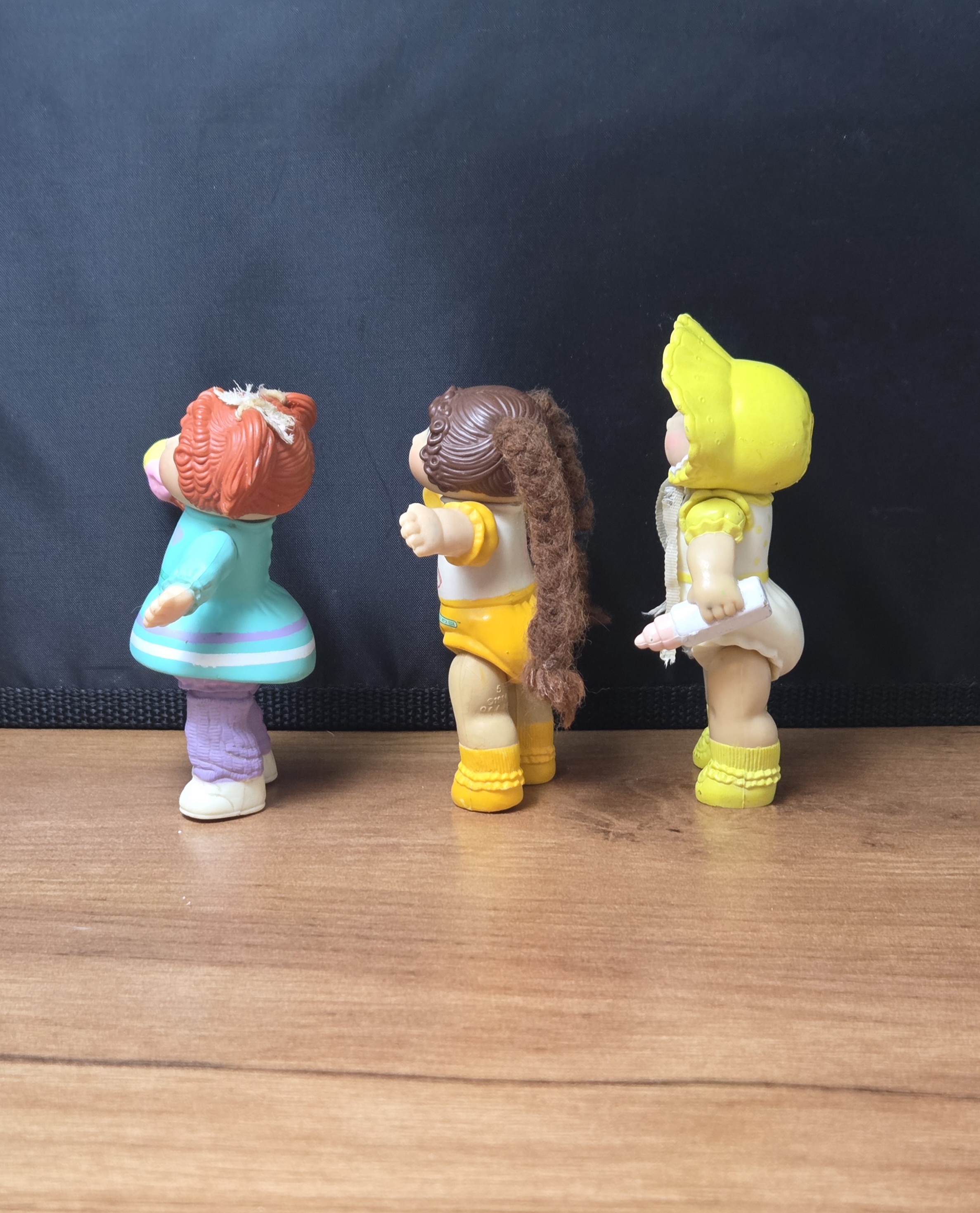 Set Of 3 Vintage 1984 Coleco Cabbage Patch Kid Mini 4" Vinyl Figures