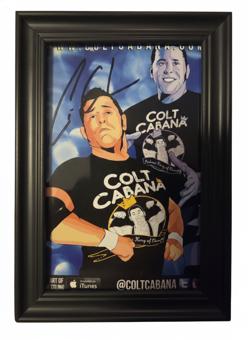 WrestleCrate Colt Cabana Autographed Signed 4X6