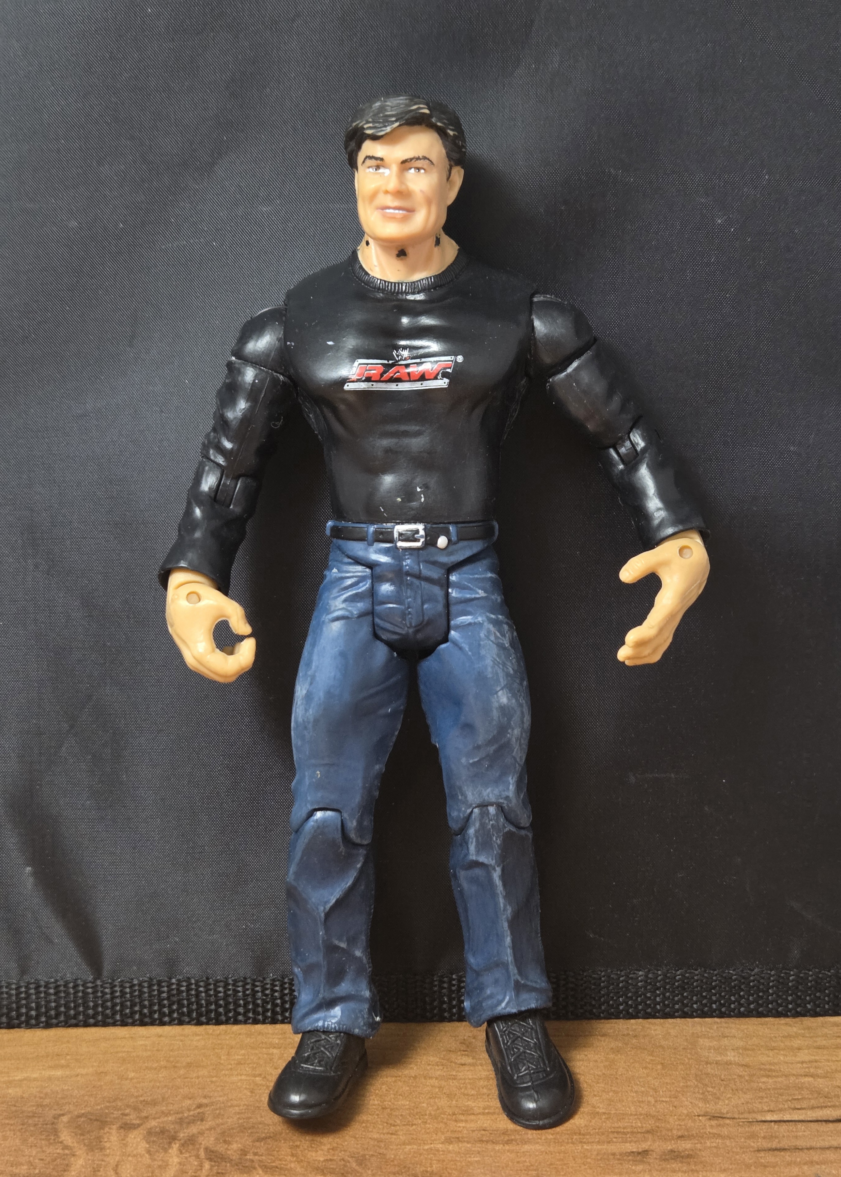 Vintage 2003 WWE Jakks Pacific Adrenaline Series 3 Eric Bischoff Wrestling Action Figure