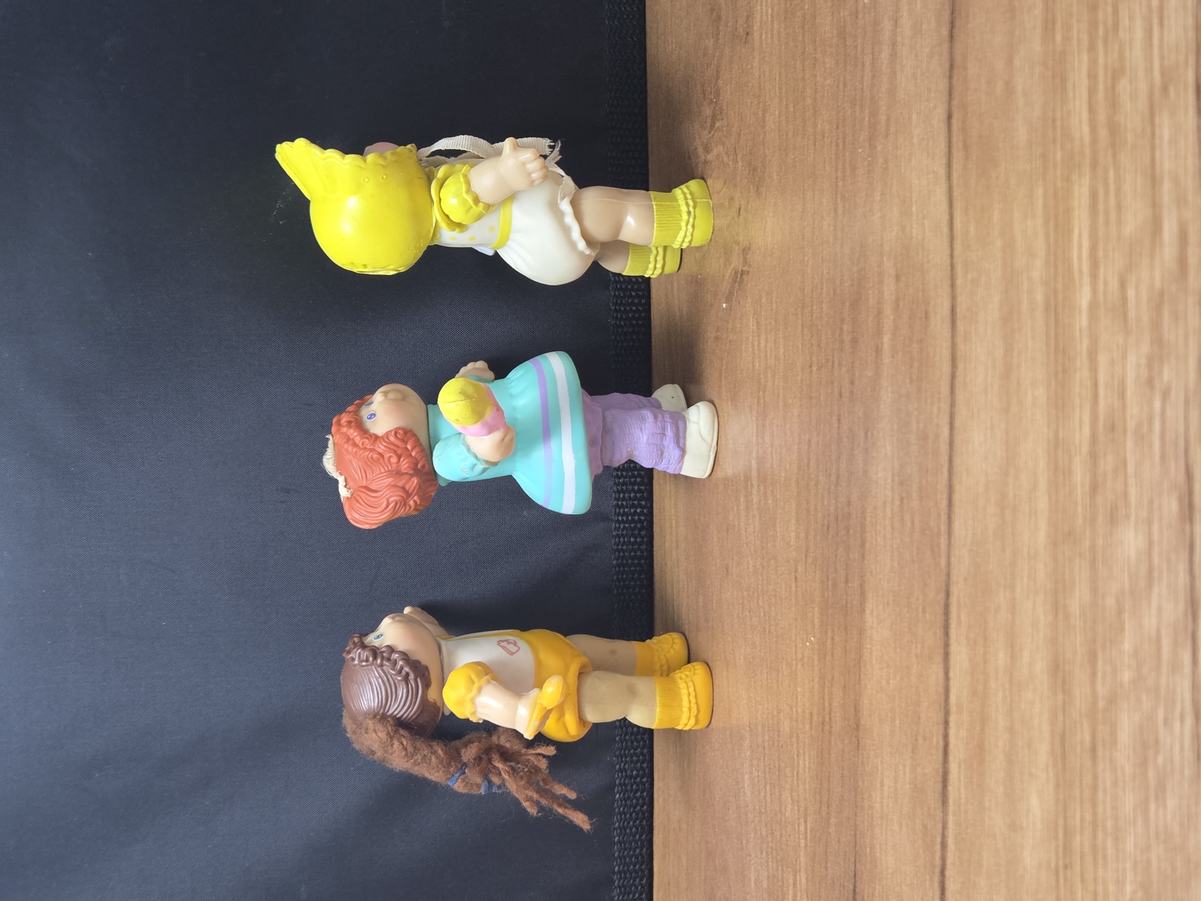 Set Of 3 Vintage 1984 Coleco Cabbage Patch Kid Mini 4" Vinyl Figures