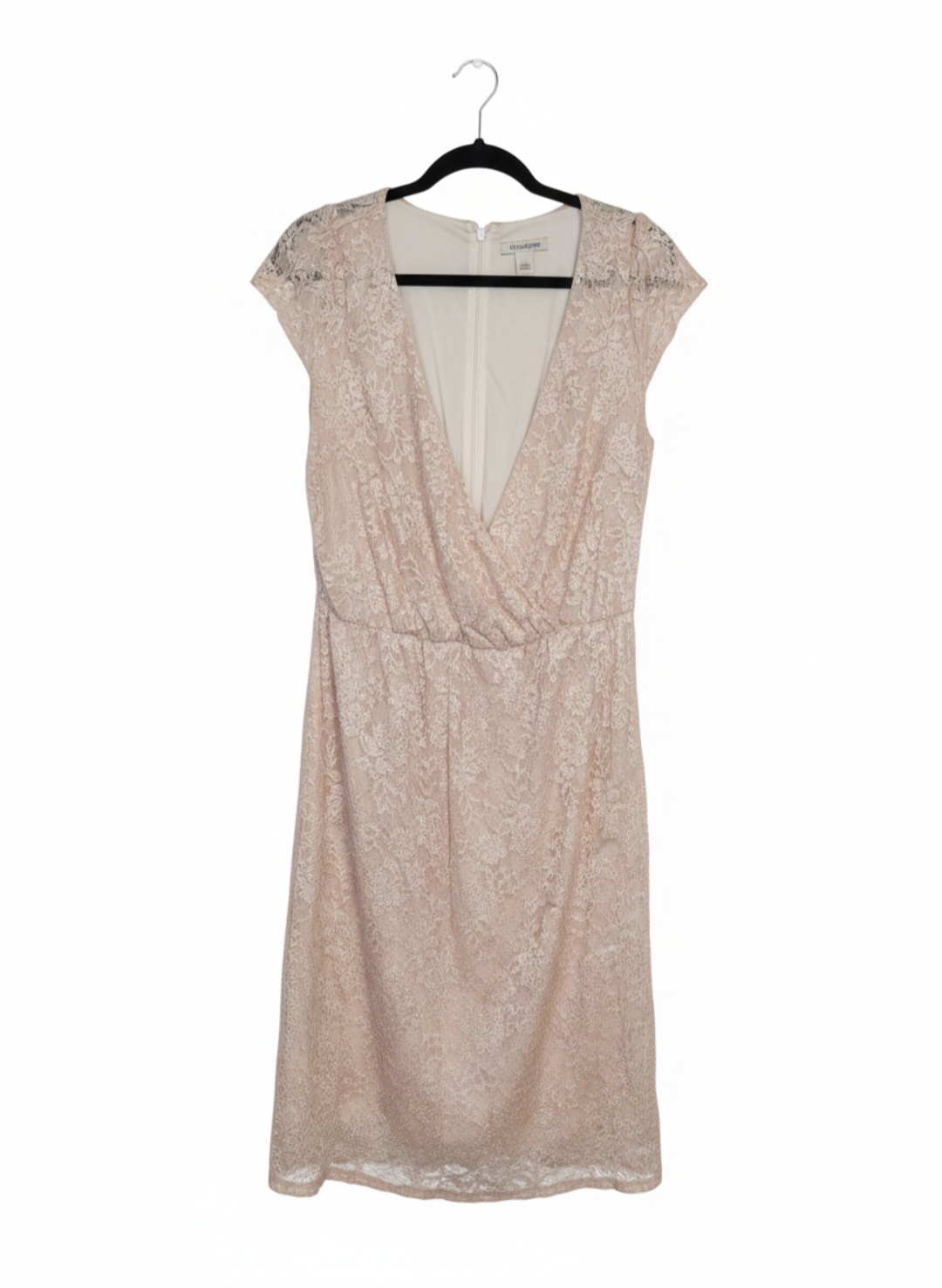 Yellow Star Womens Plus Sized 3XL Pink Floral Lace Dress