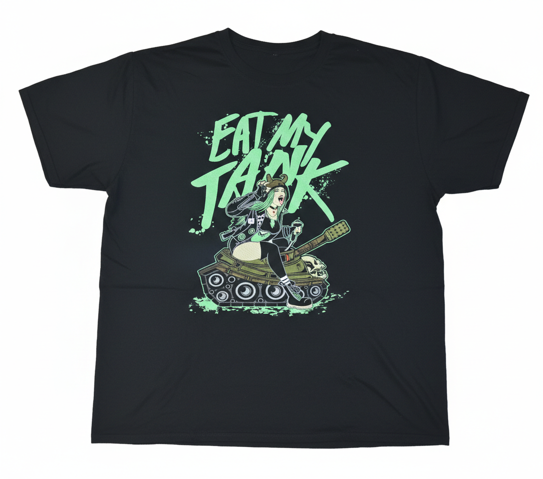 Officially Licensed WWE Shotzi Blackheart "Eat My Tank" Mens 3X T-Shirt