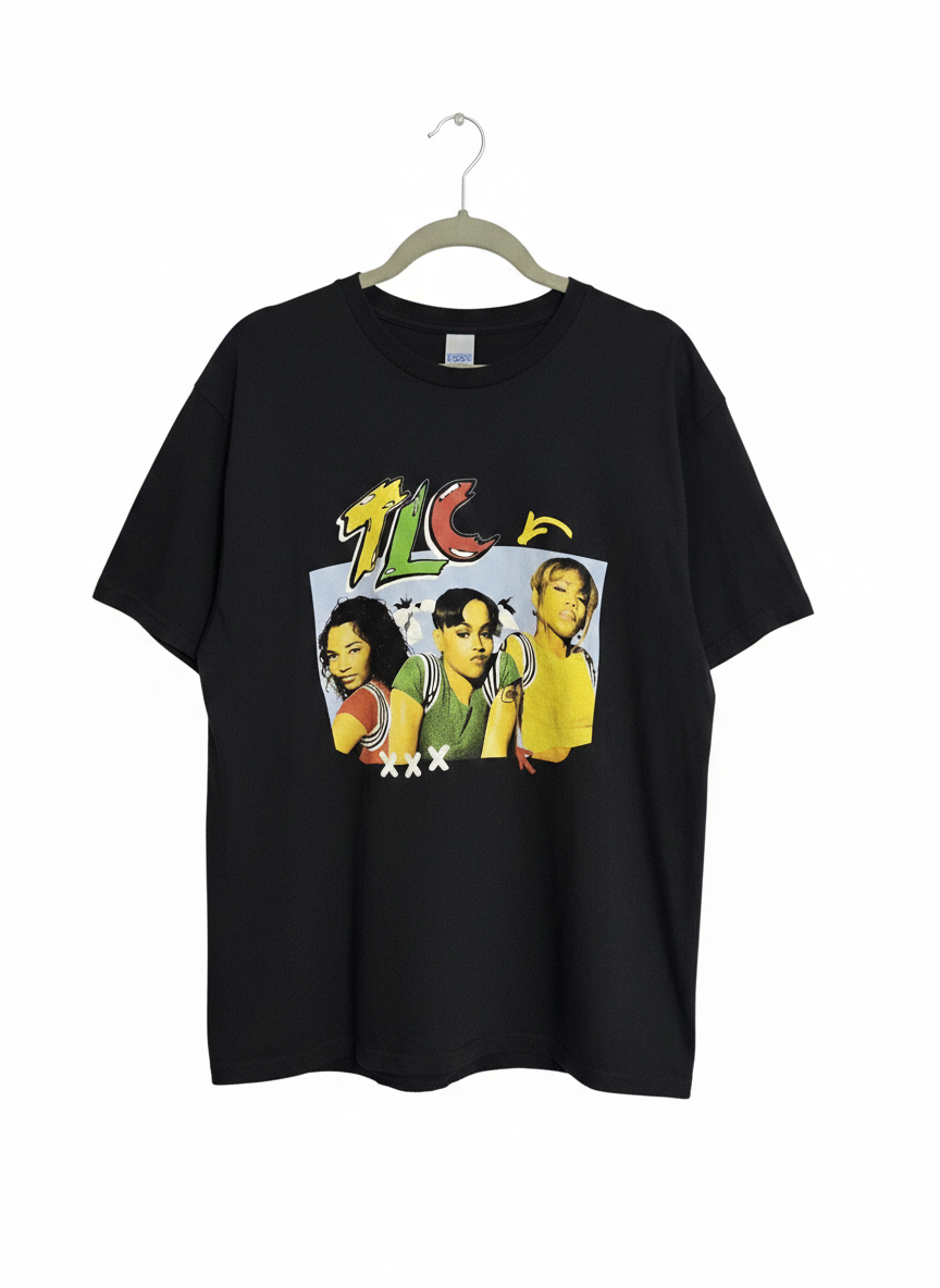 Retro 90s Vintage Style TLC 2XL T-Shirt