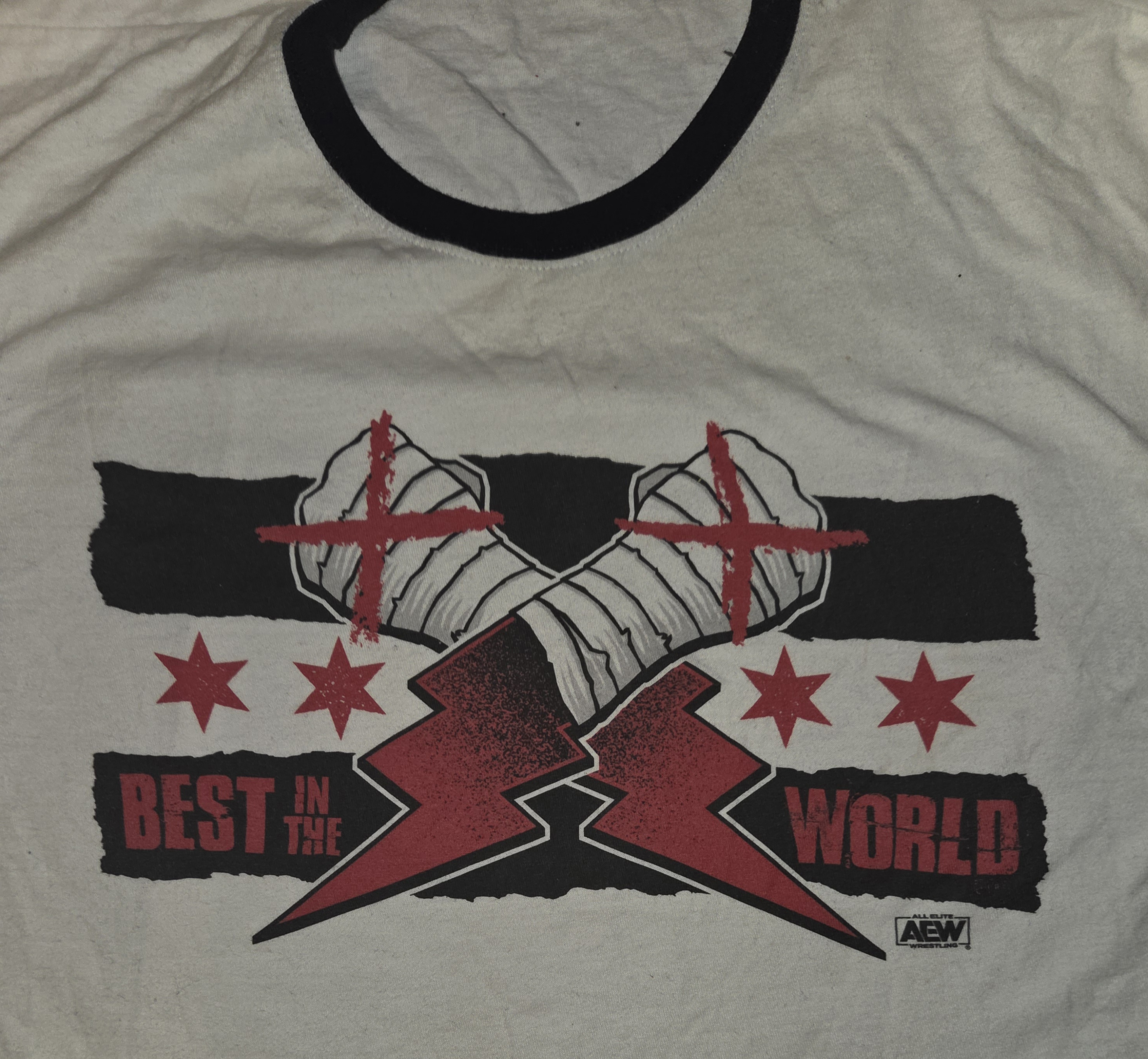 AEW CM Punk "Best In The World" Ringer T-Shirt - 3X