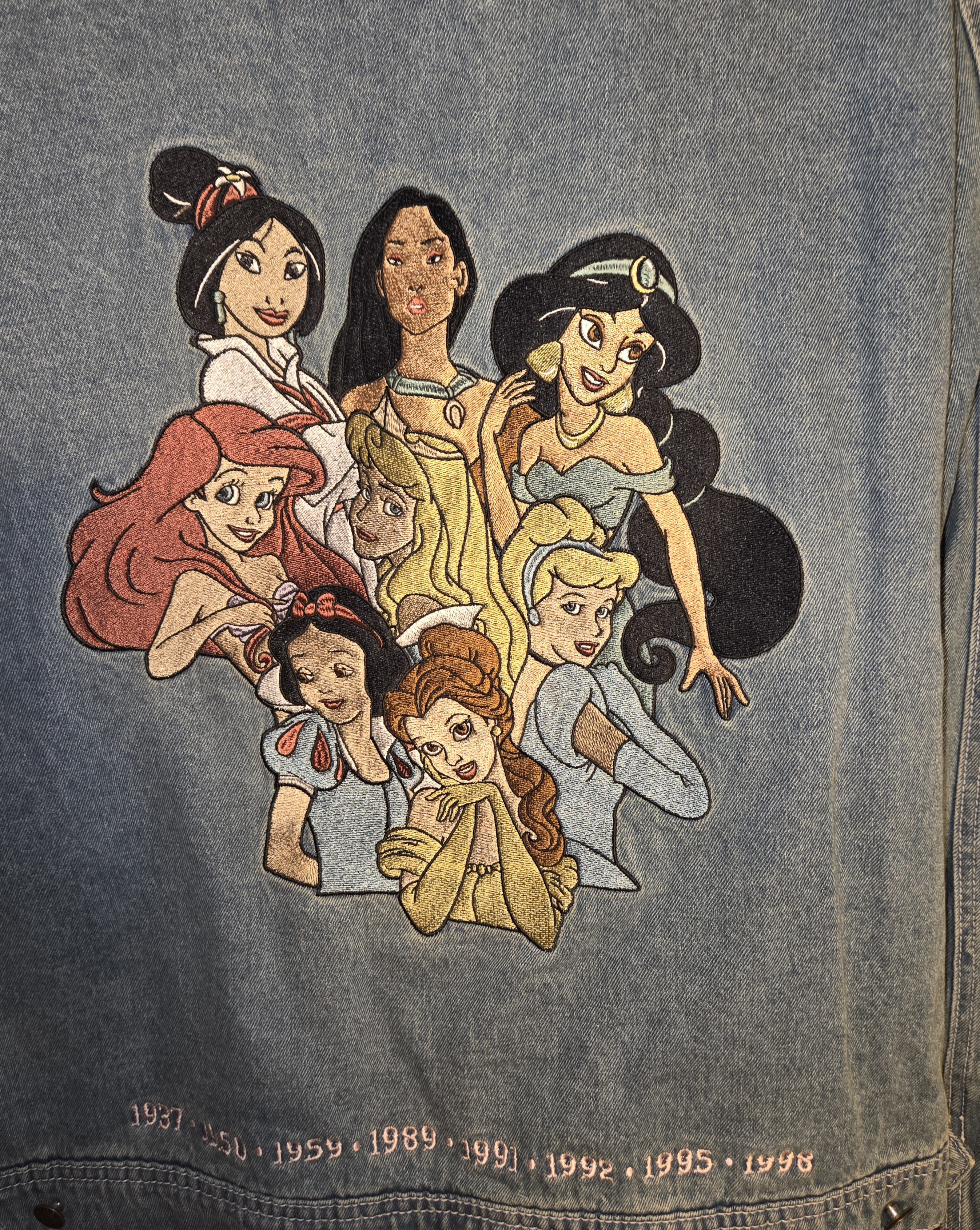 Cakeworthy Plus Sized Women's 90's Disney Princess Denim Jacket - Size 4XL