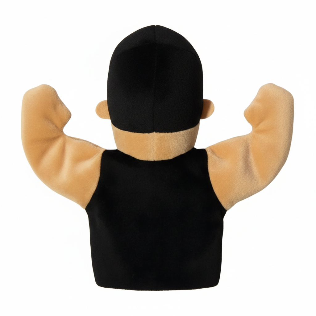 BarkBox "The Rock" Puppet M/L Dog Toy WWE Officially Licensed