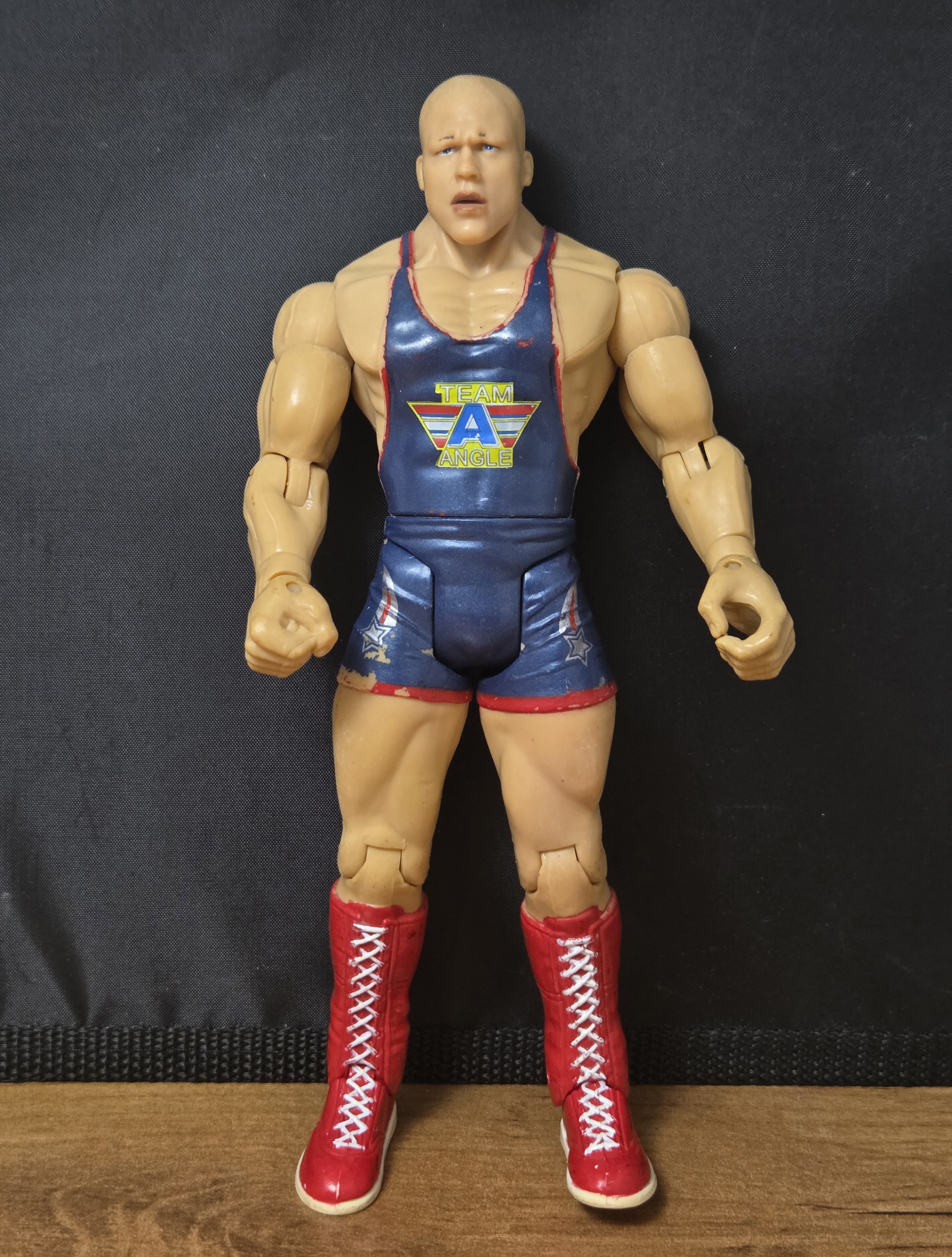 Vintage 2004 Jakks Pacific WWE Ruthless Aggression Series 6 Kurt Angle Wrestling Action Figure