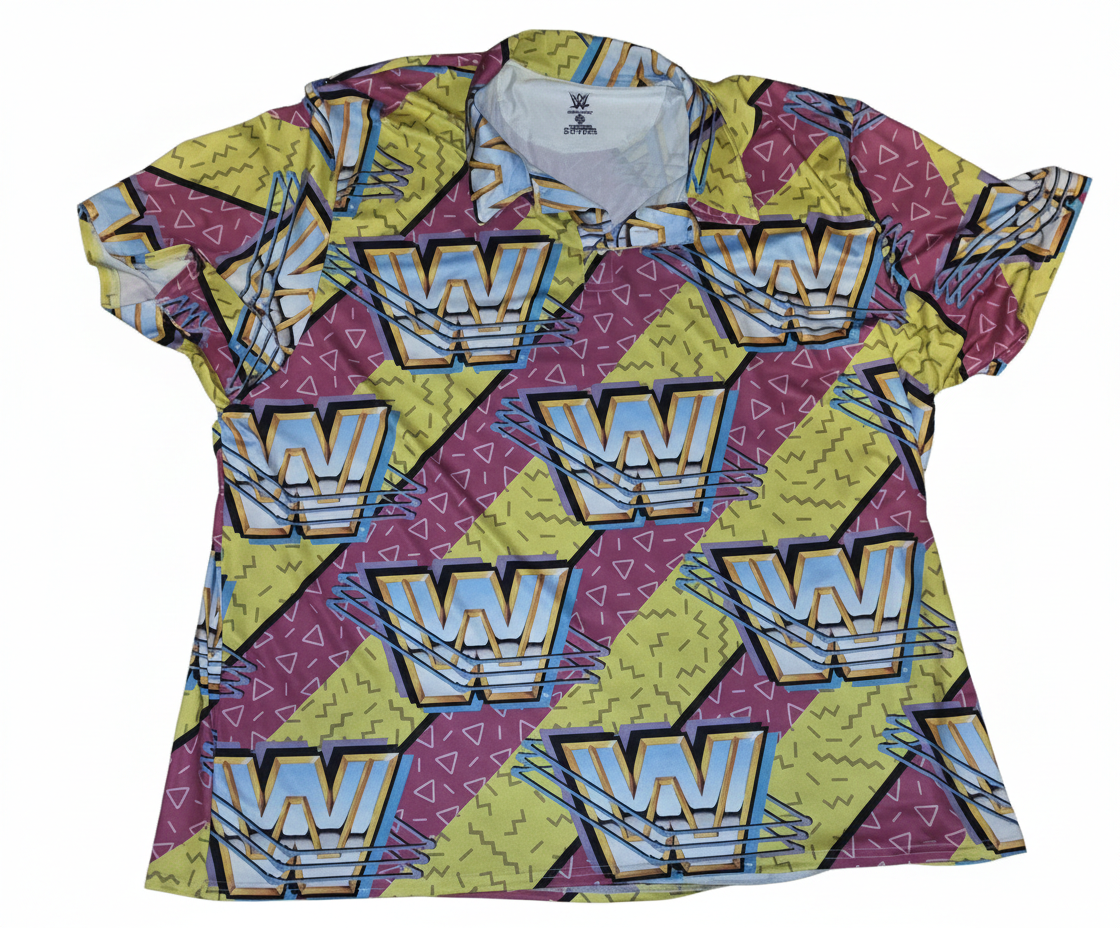 ProSphere WWE Retro 90s All Over Print Polo - 4XL