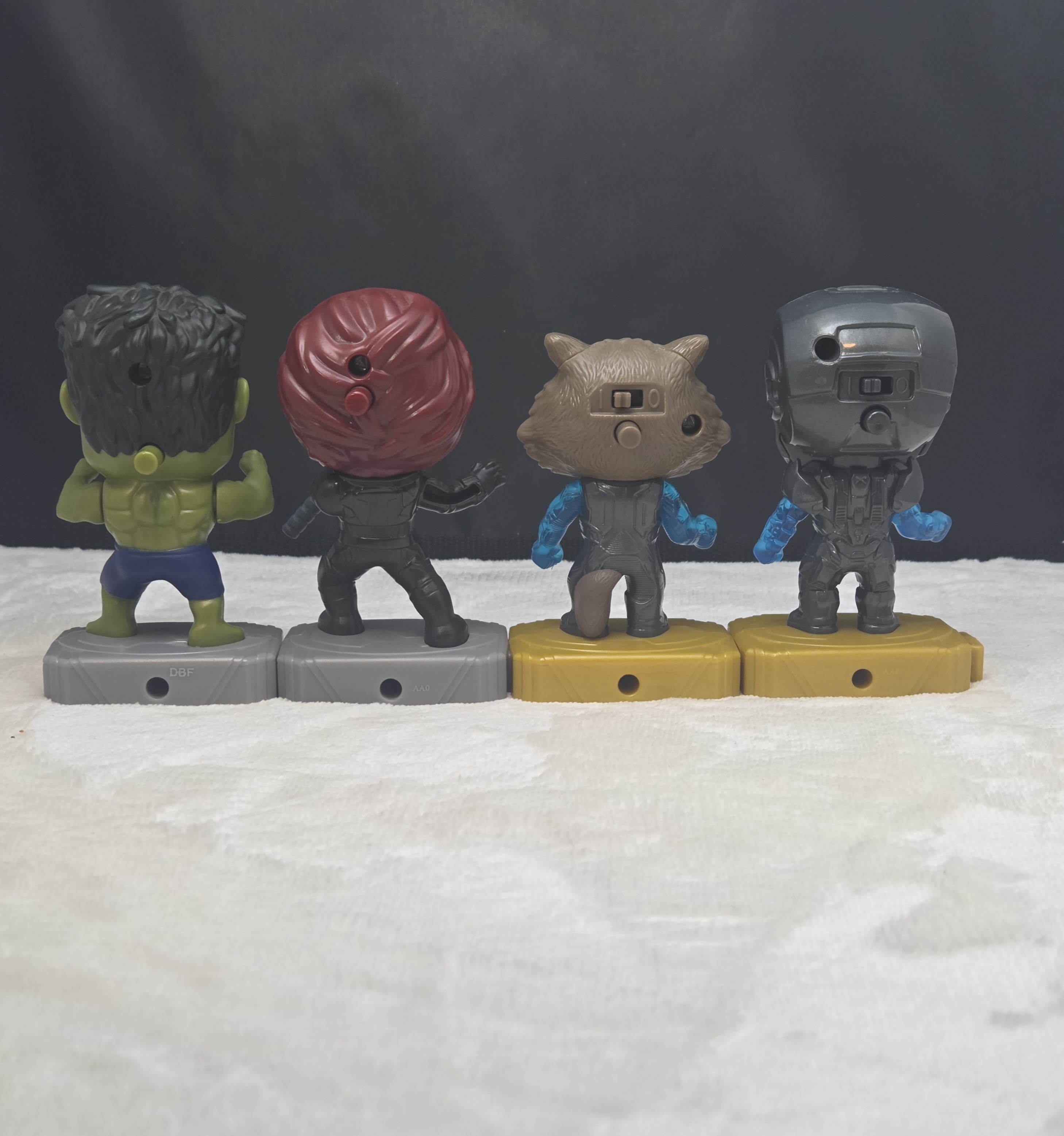 Lot Of 4 Marvel Avengers McDonalds Happy Meal Toys