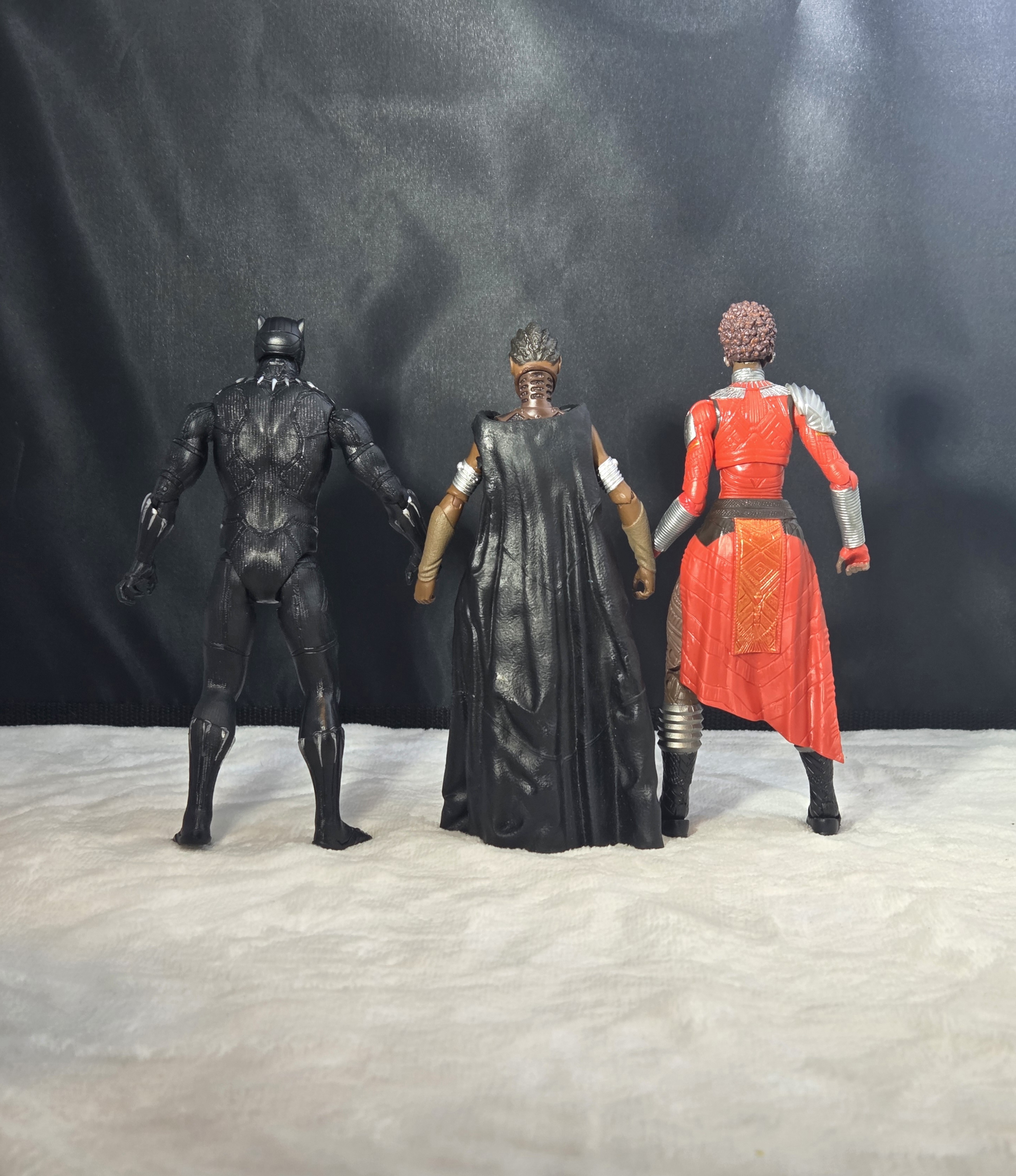 Bundle Of 3 DC Marvel Legends Action Figures - Black Panther, Nakia & Shuri