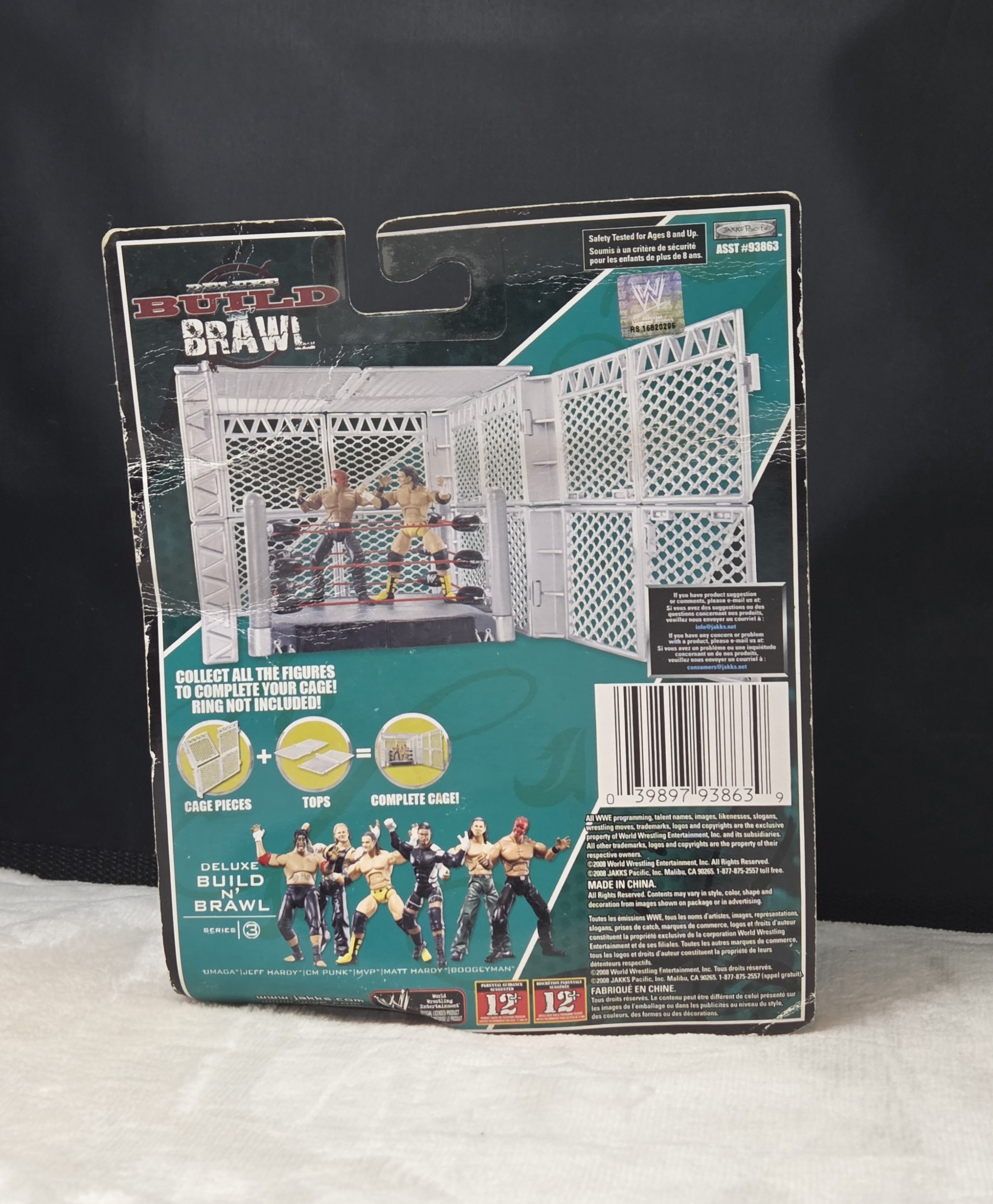 2008 WWE Jakks Pacific Deluxe Build 'N' Brawl Series 3 Umaga Wrestling Action Figure