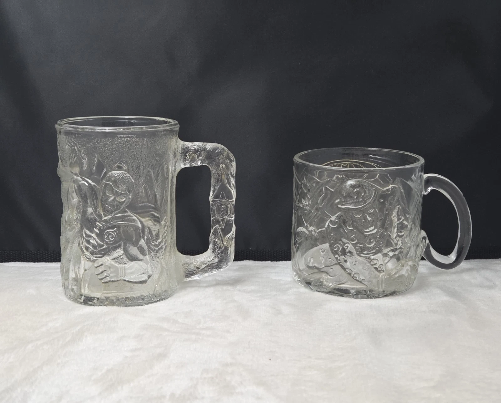 Set Of 2 Vintage 1995 McDonald's Batman Forever Drinking Glasses/Mugs
