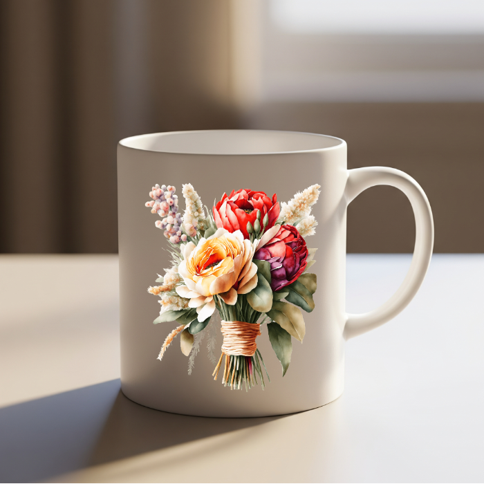 Floral Bouquet Ceramic Mug
