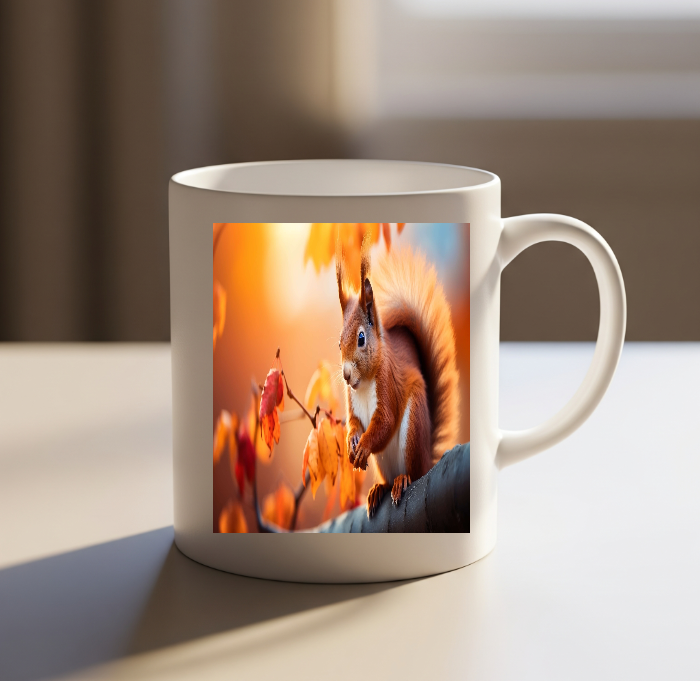 Autumn Squirrel Mug