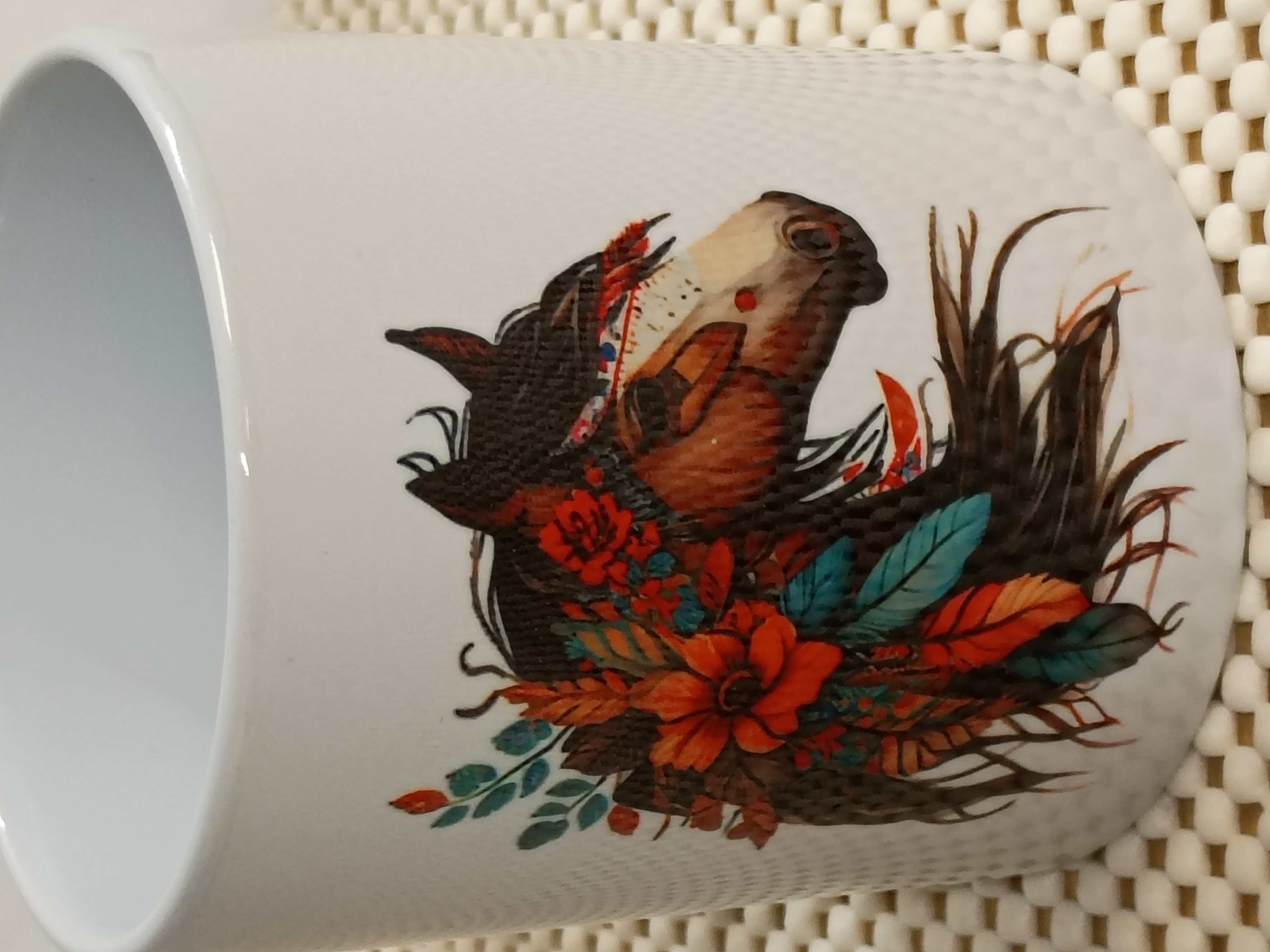 Horse Floral Printed Mug