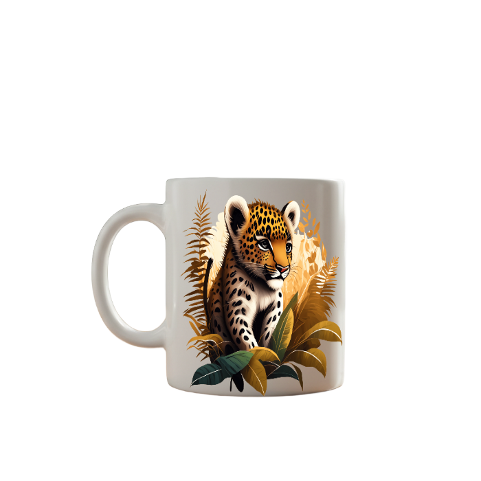 Leopard Cub Ceramic Mug