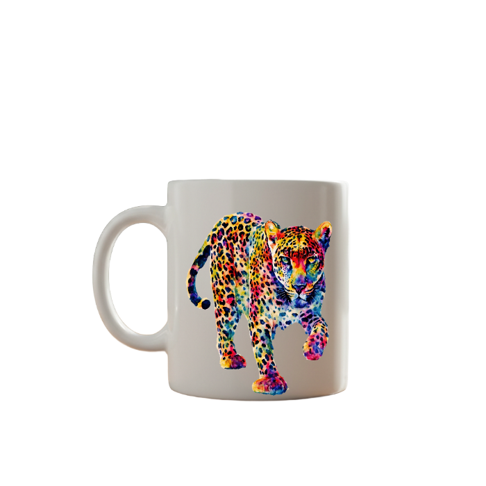 Colorful Leopard Mug