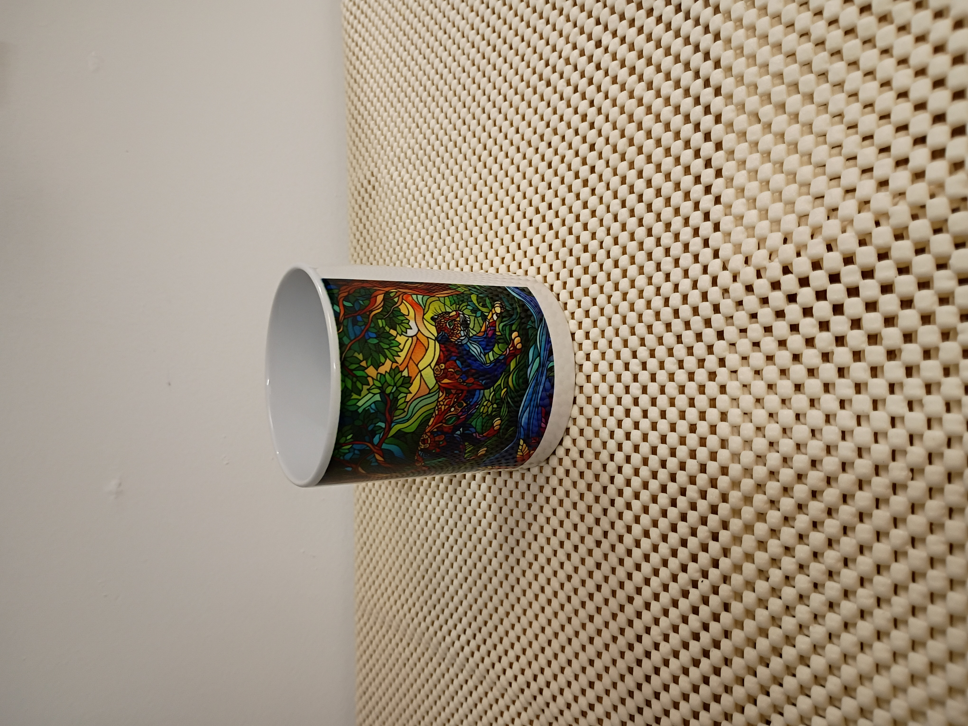 Stained Glass Panther Mug