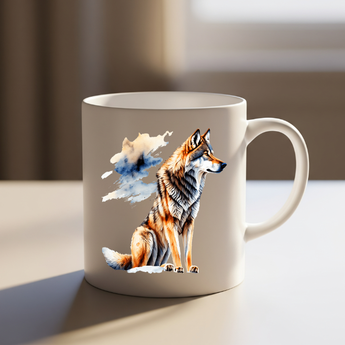 Wolf Art Ceramic Mug