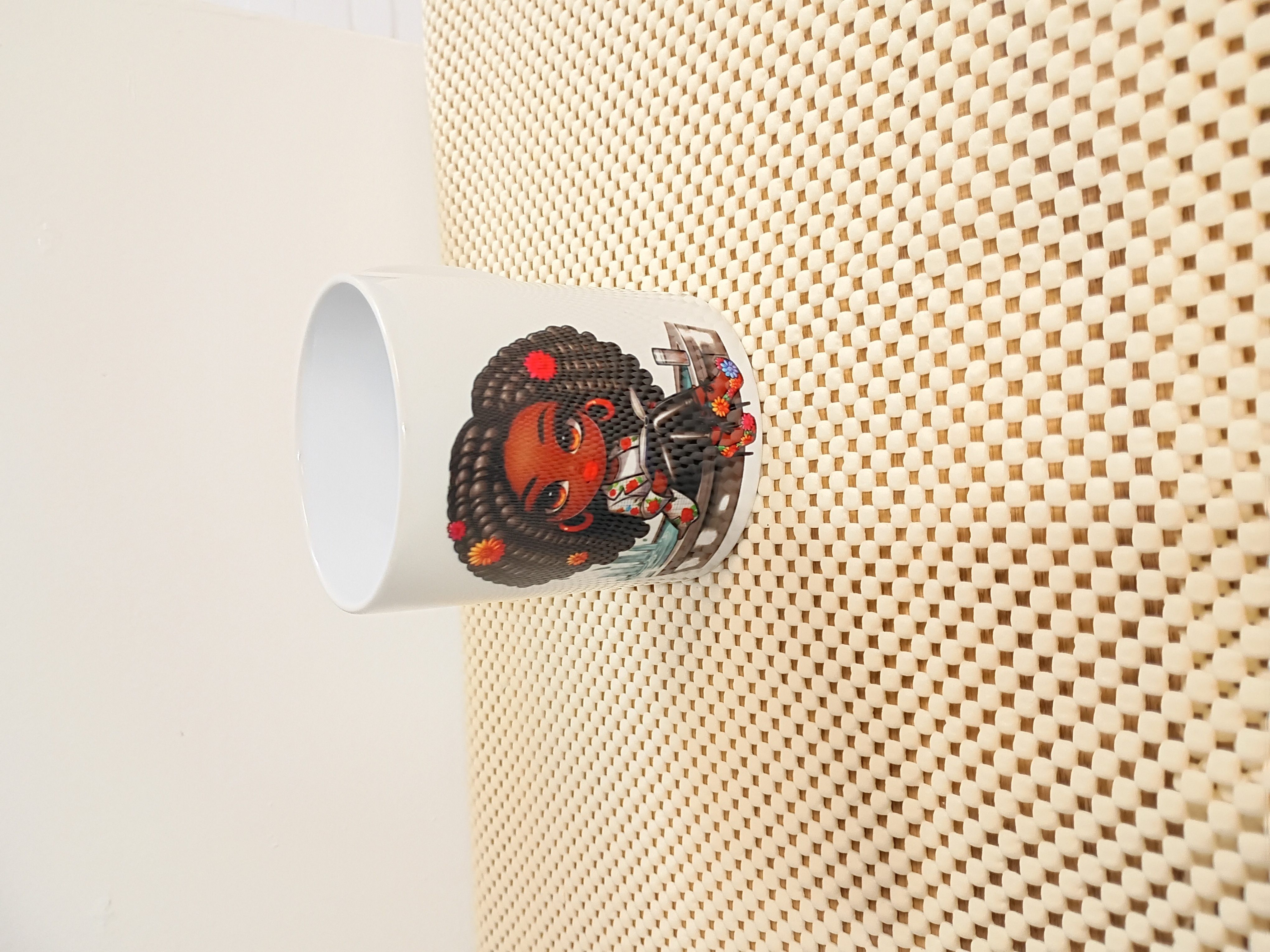 Cute Girl Illustrated Ceramic Mug