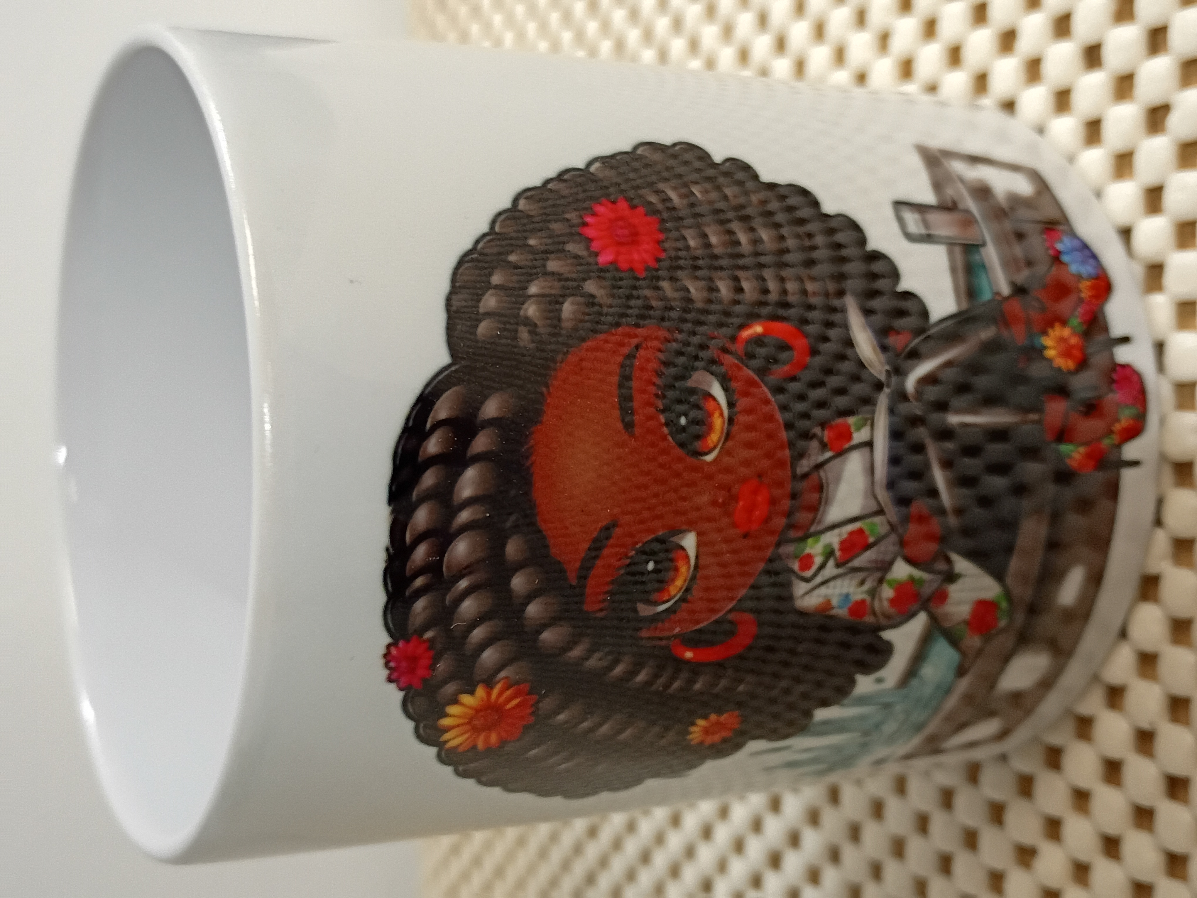 Cute Girl Illustrated Ceramic Mug