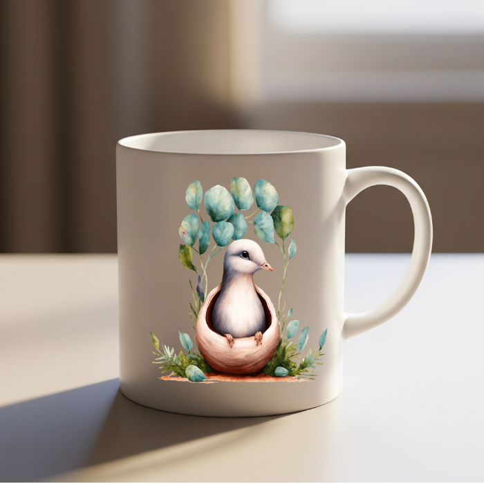 Bird Nest Ceramic Mug